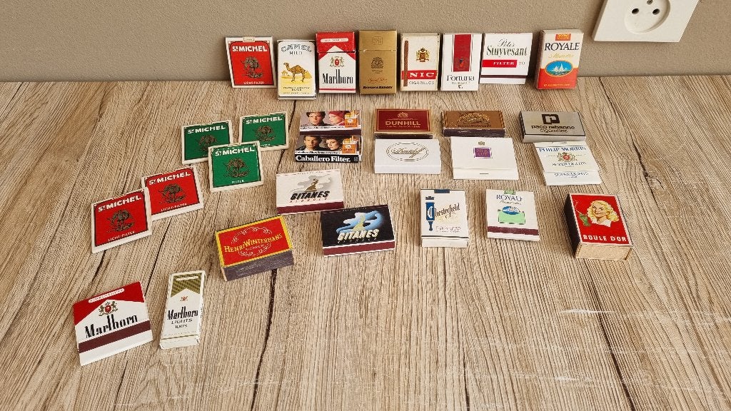 Mooie Vintage Verzameling : 29 Merk Lucifer Doosjes / Mapjes, Verzenden, Zo goed als nieuw, Luciferdoosjes of -merken