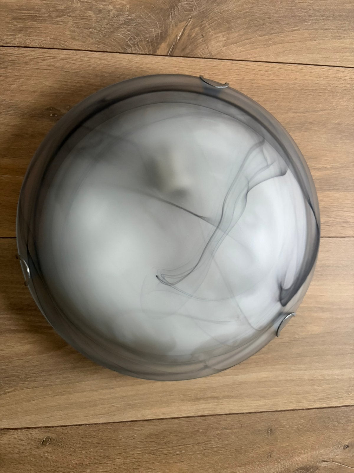 Plafonniere Plato Grijs 30cm, Ophalen of Verzenden, Zo goed als nieuw