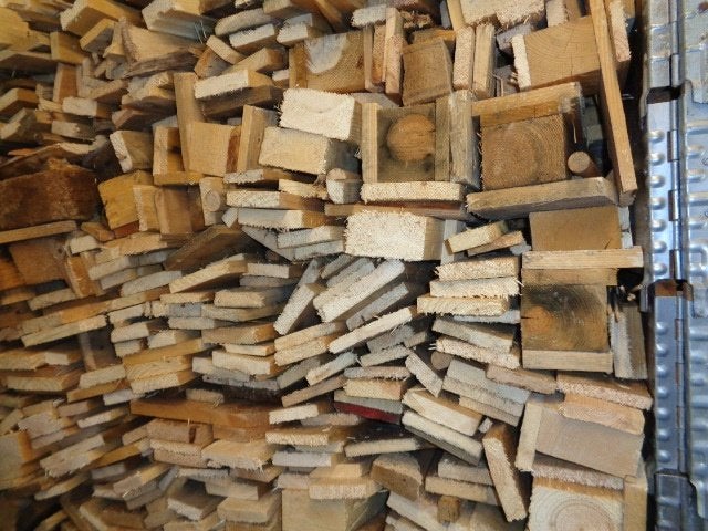 1,5 kuub droog, gestapeld stookklaar kachel/haardhout € 75,-, Minder dan 3 m³, Ophalen, Overige houtsoorten, Blokken