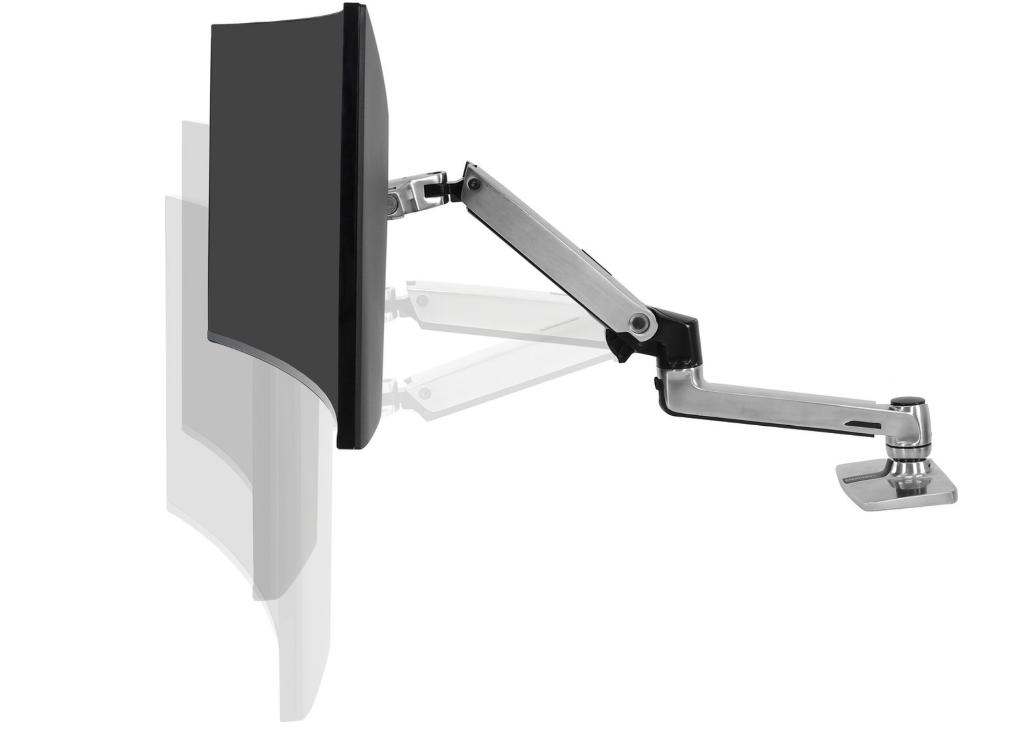 Ergotron professionele LX HD inklapbare aluminium monitorarm, Computers en Software, Monitoren, IPS, Verzenden, Zo goed als nieuw