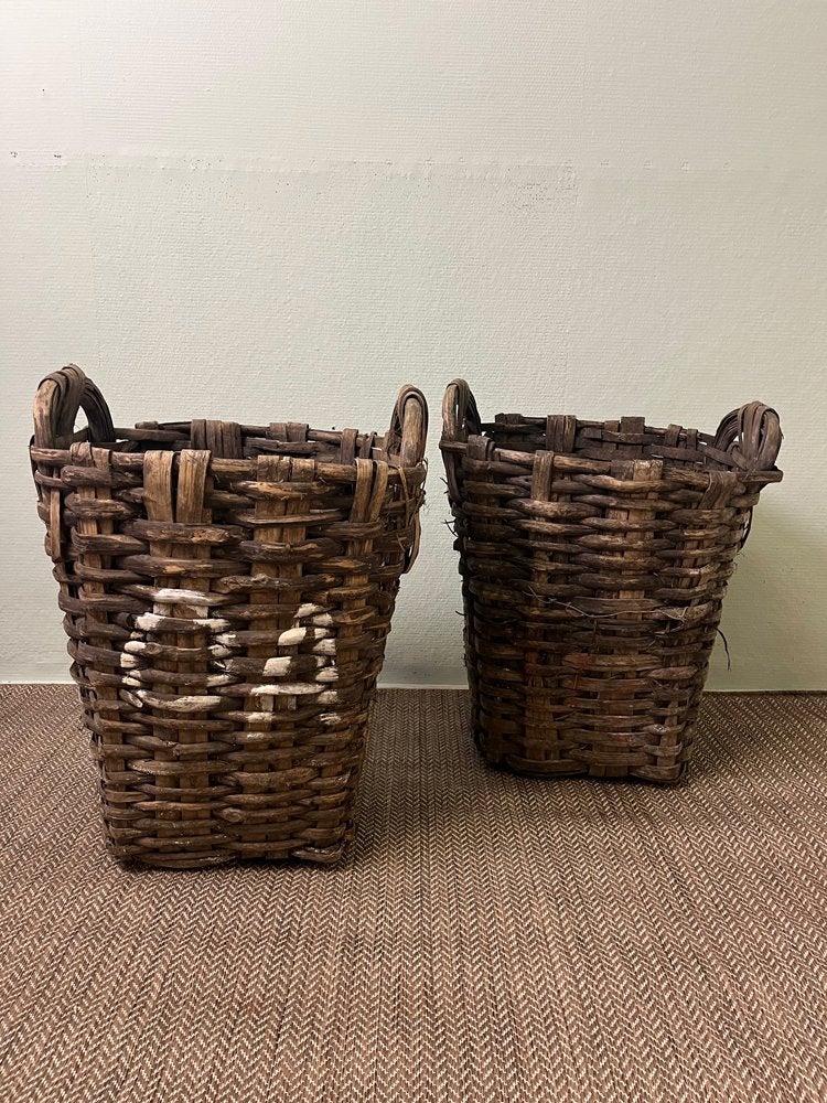 kerstboom mand (vintage druivenoogst mand), Huis en Inrichting, Niet ingevuld, Gebruikt, Mand, Ophalen of Verzenden