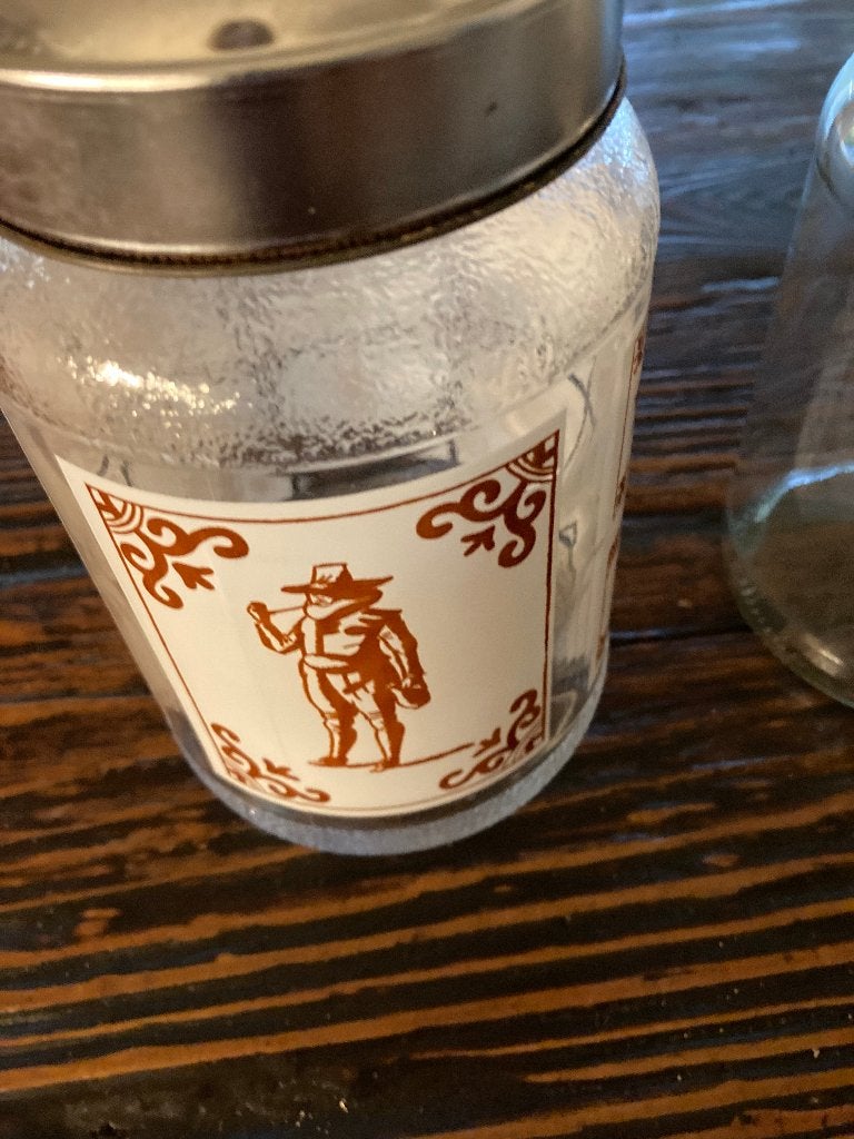 voorraadpotten o.a. vinted pot Nescafe, Ophalen of Verzenden, Gebruikt, Glas