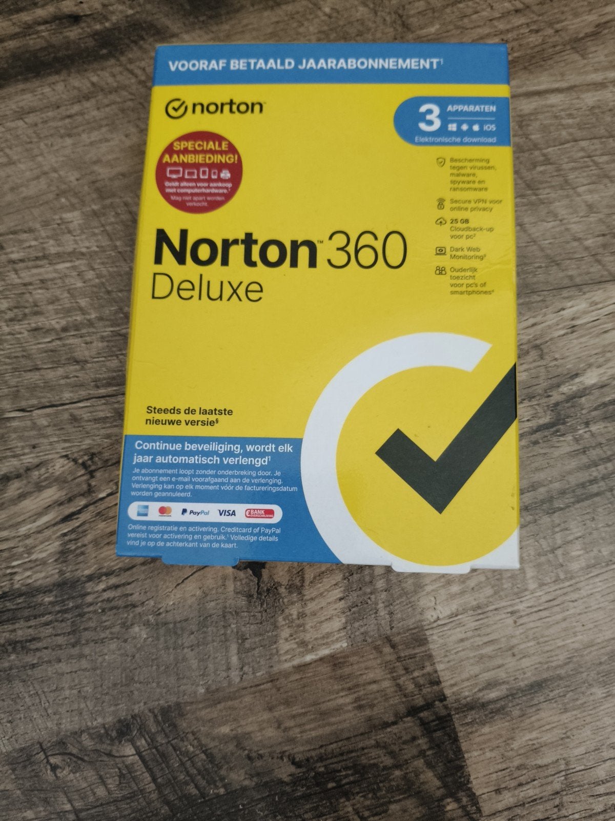 Norton deluxe 3 apparaten jaar abbonement sealed, Ophalen of Verzenden, Nieuw, NORTON, MacOS