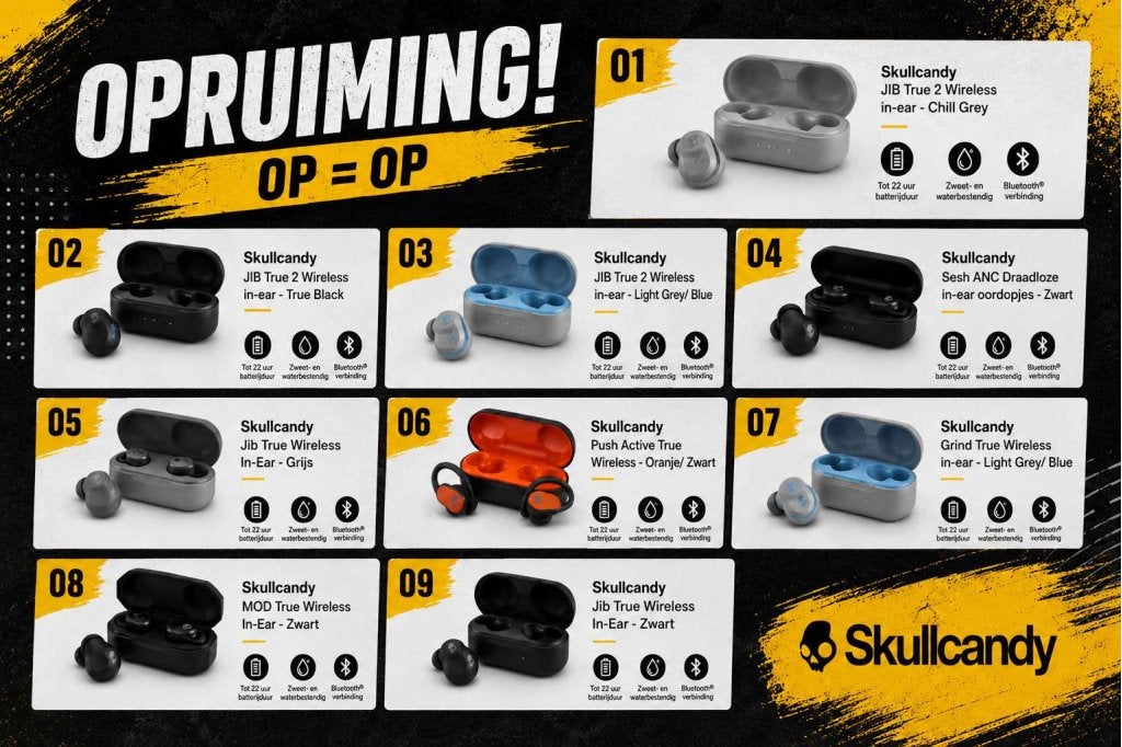 Partij Skullcandy In-ear oordopjes | Bulk of los te koop*, Audio, Tv en Foto, Koptelefoons, Niet ingevuld, Niet ingevuld, Nieuw