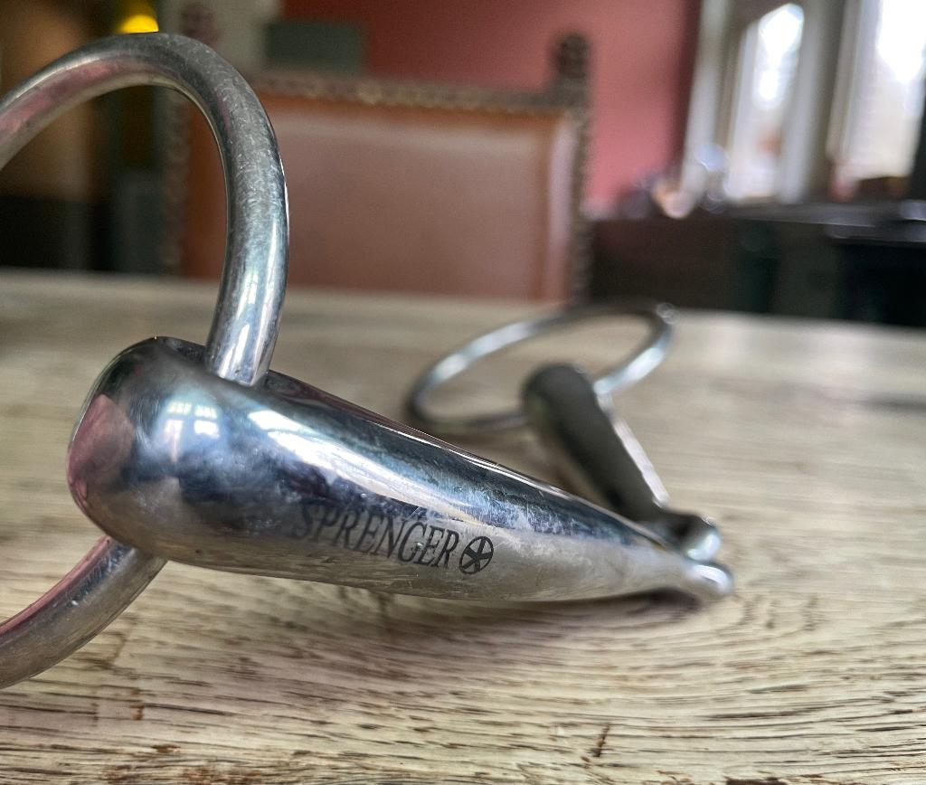 Groot Sprenger bit 16,5 cm voor trekpaard of ander groot ras, Dieren en Toebehoren, Paarden en Pony's | Hoofdstellen en Tuigage