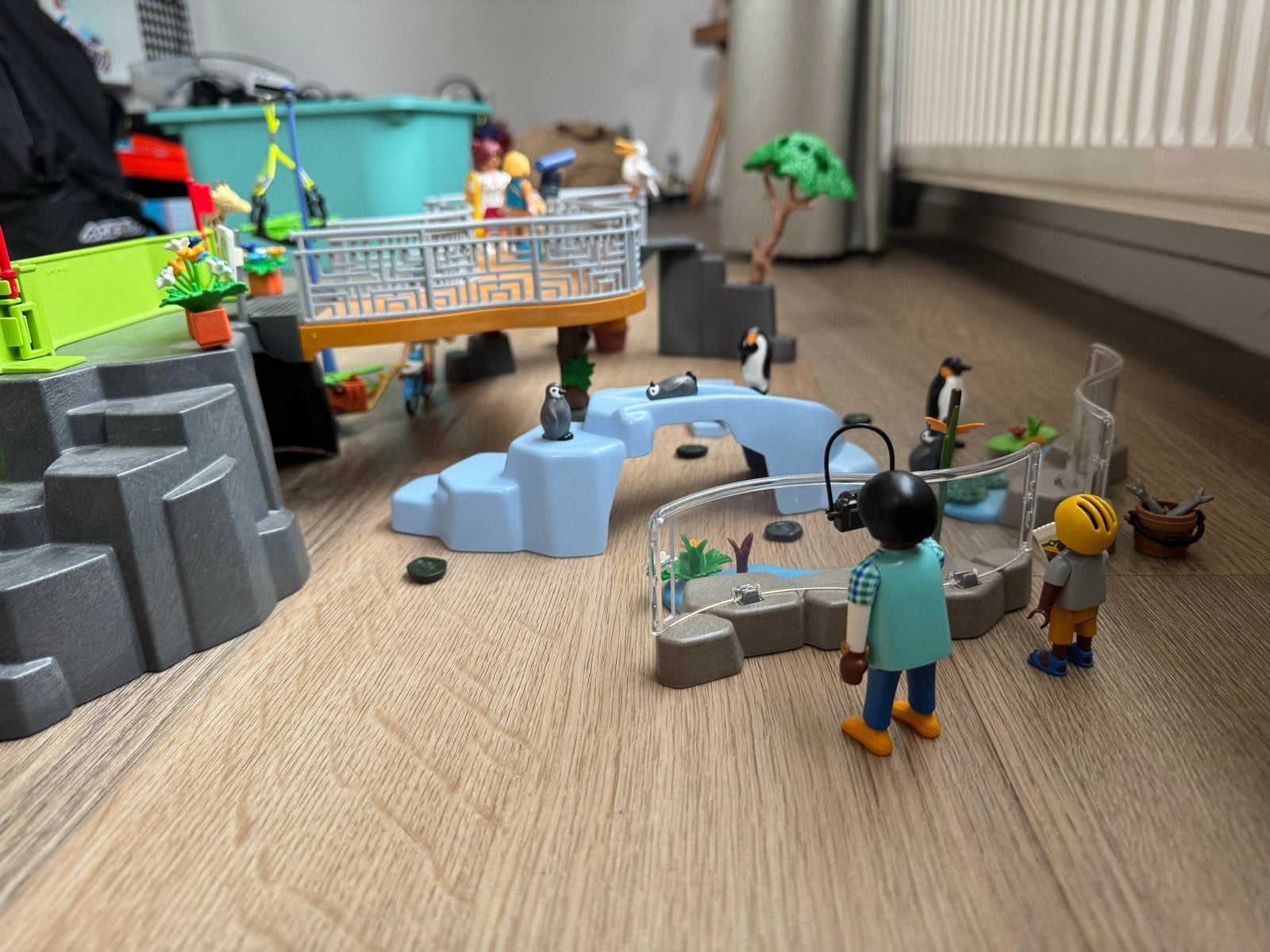 Playmobil Dierenpark / Zoo met Pinguïnverblijf en Giraffe, Kinderen en Baby's, Speelgoed | Playmobil, Ophalen, Wild life, Gebruikt
