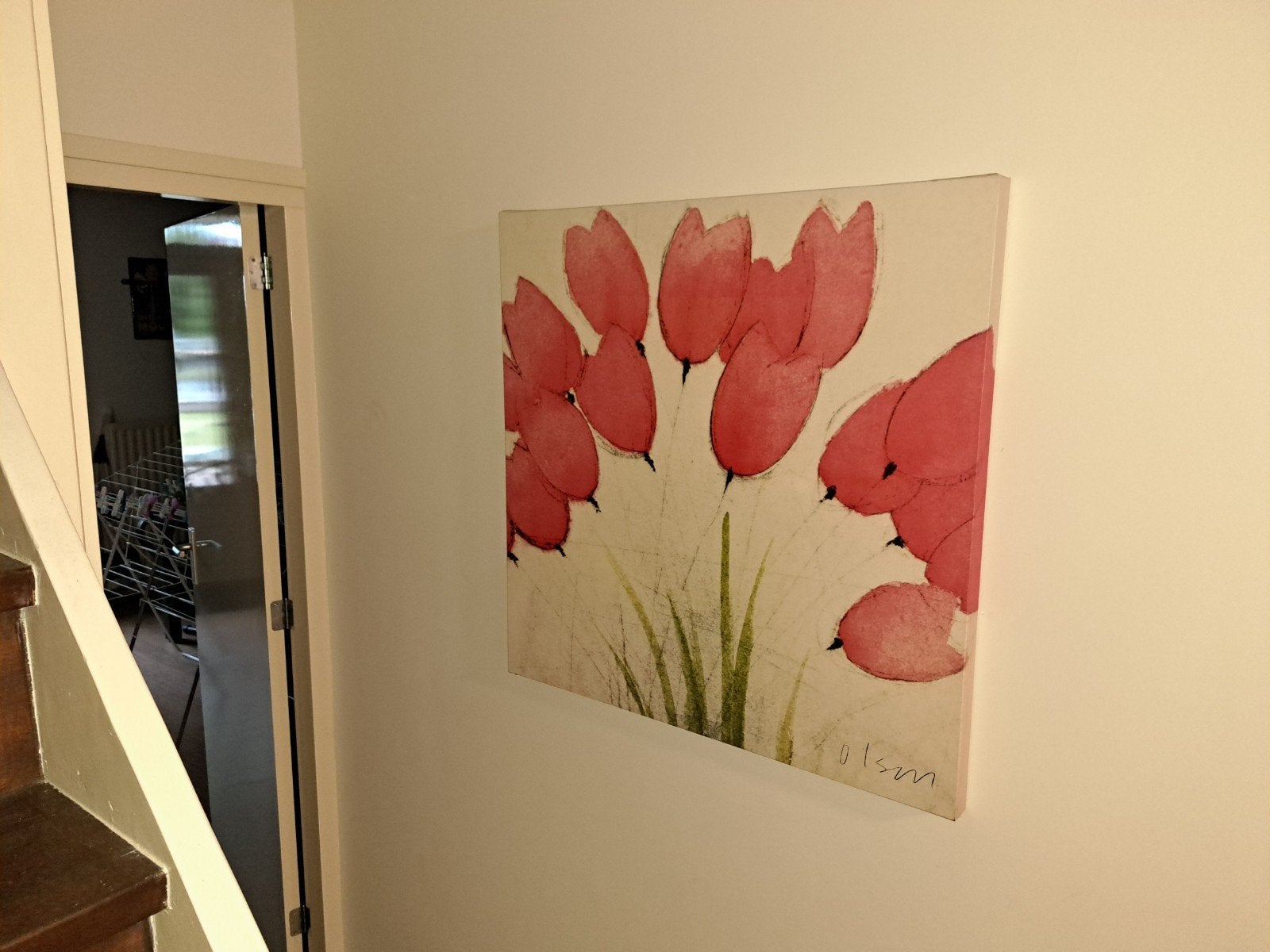 Scott Olson schilderij., Ophalen, Vierkant, Minder dan 50 cm, Minder dan 100 cm