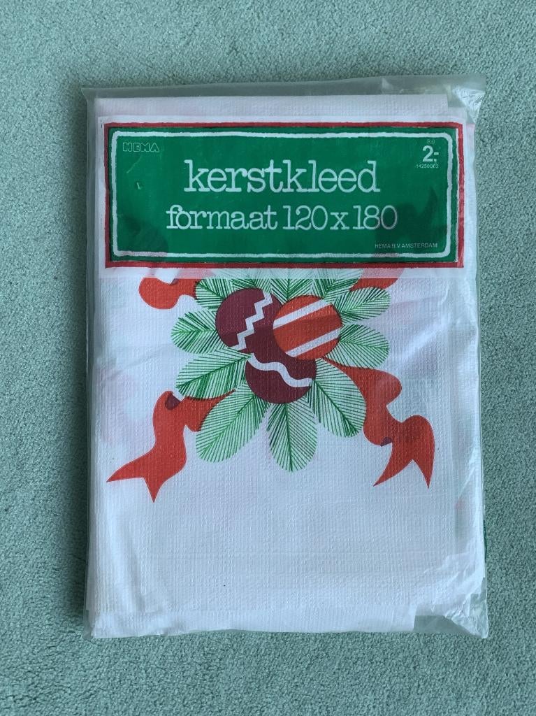 Kerstkleed 120 x 180 cm NIEUW Vintage Tafelkleed Kerst, Ophalen of Verzenden, Nieuw