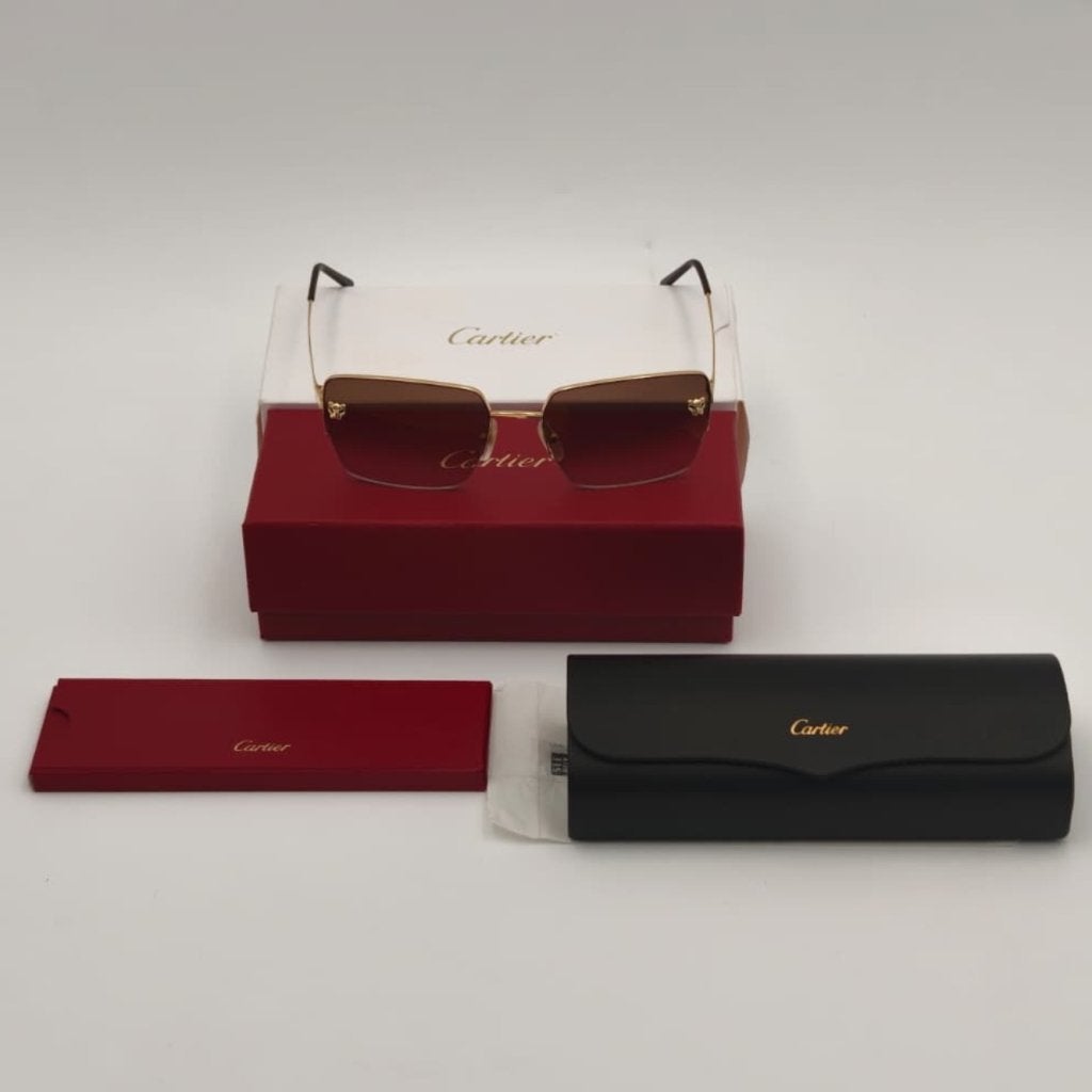 Cartier CT0333S Panthere Zonnebril dames - Full set - ZGAN, Sieraden, Tassen en Uiterlijk, Cartier, Zo goed als nieuw, Support@cartier.com