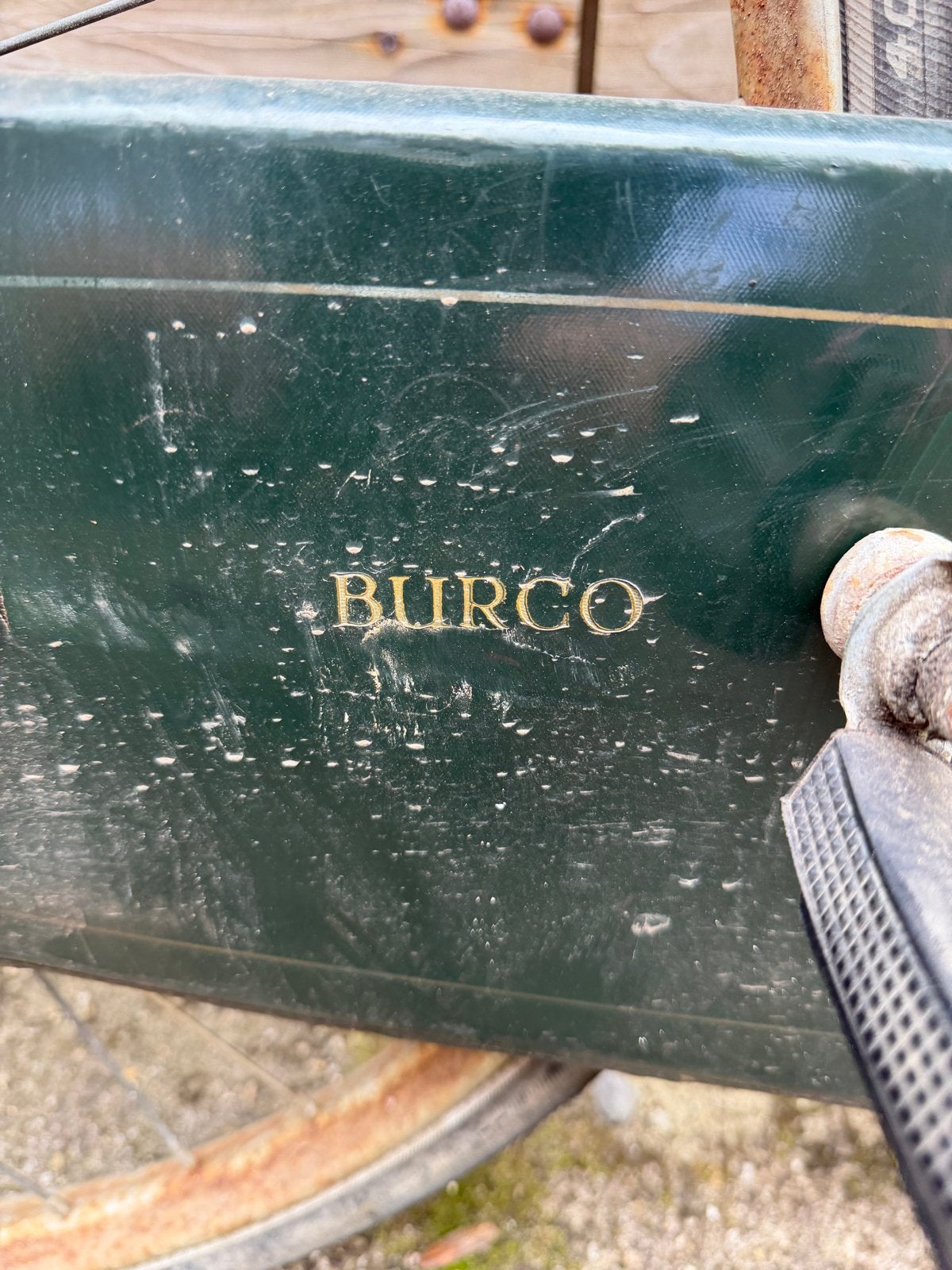 Schuurvondst! Burco herenrijwiel, 55 tot 59 cm, Ophalen, Terugtraprem, Jaren '60 of nieuwer
