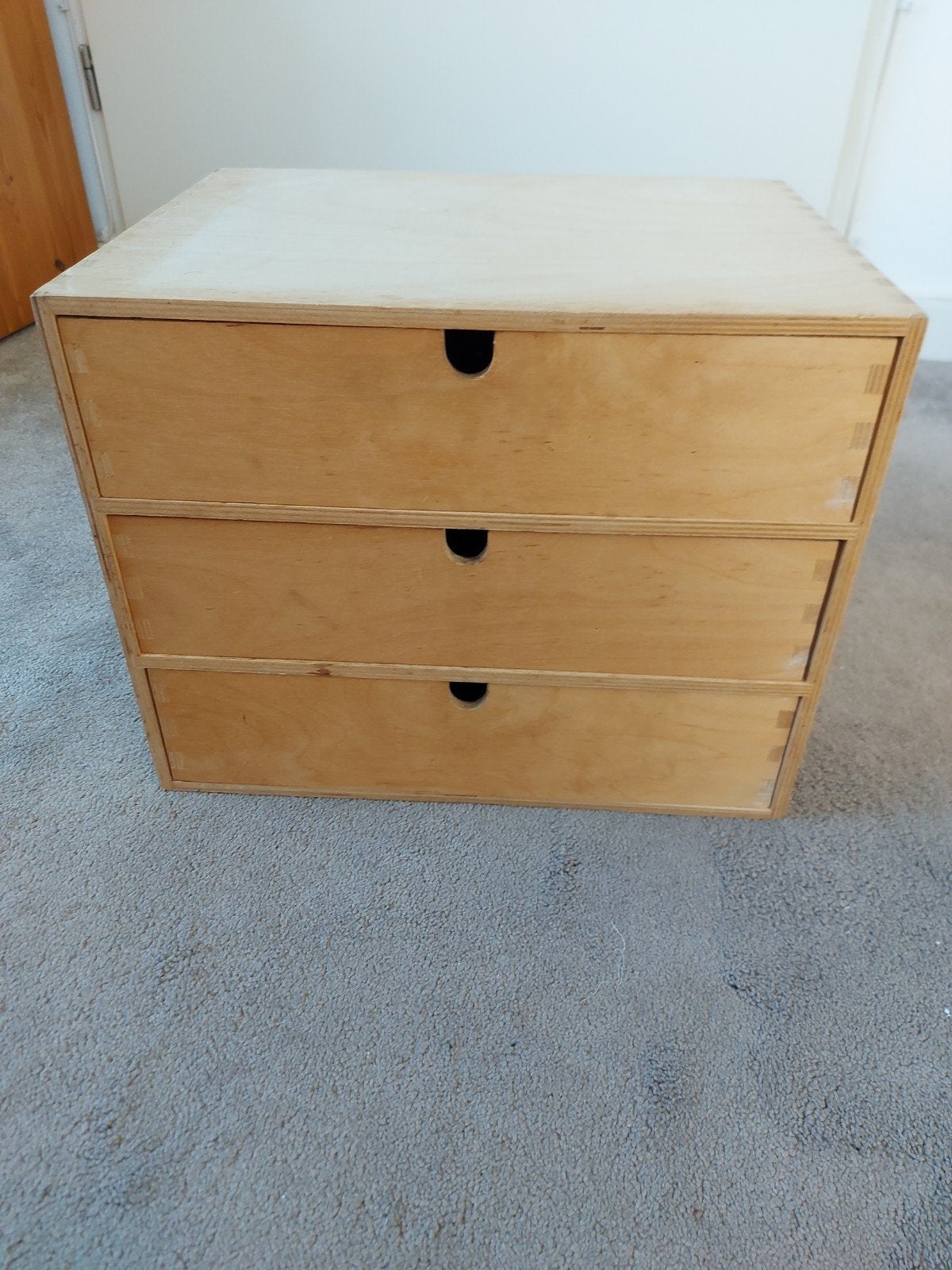 Vintage 3 ladenkastje Moppe A4  Ikea Br 36,5 X D 28 X H 28,5, 3 of 4 laden, Minder dan 100 cm, 25 tot 50 cm, 50 tot 100 cm