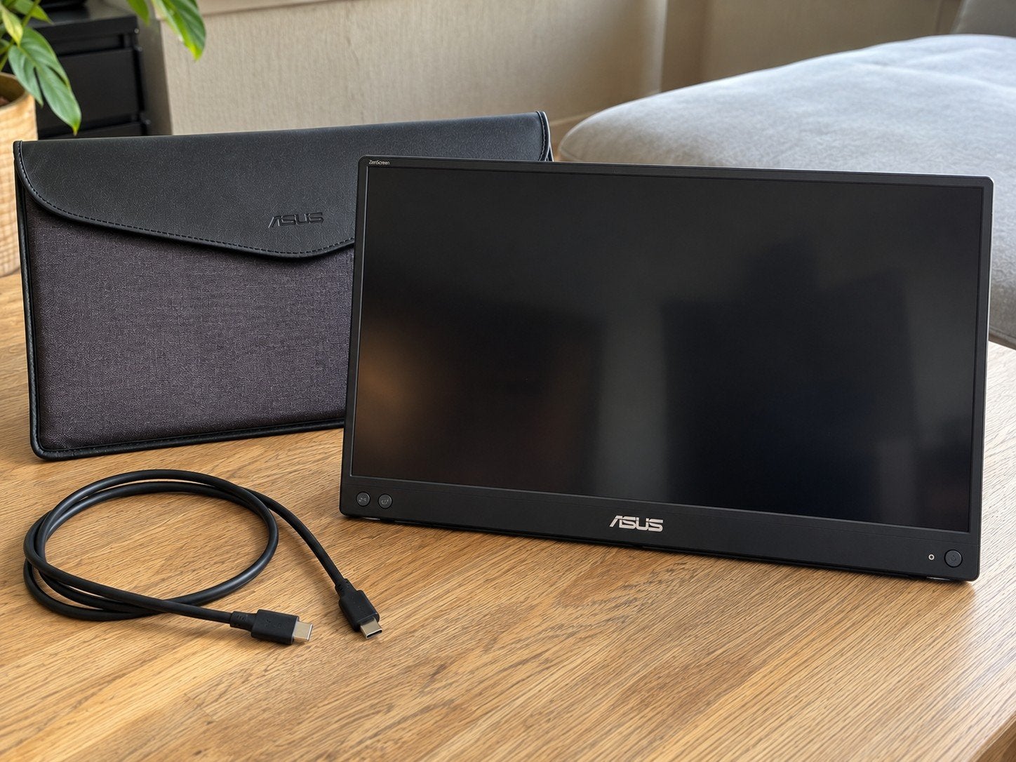 ASUS Draagbaar Scherm - Ideaal voor Digital Nomads, Computers en Software, Ophalen, Full HD, 60 Hz of minder, IPS