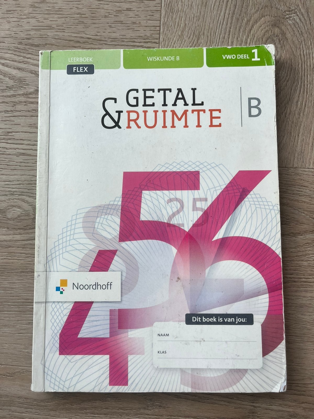 Getal & Ruimte B VWO Deel 1 Leerboek Flex, Gelezen, VWO, Ophalen of Verzenden, Wiskunde B