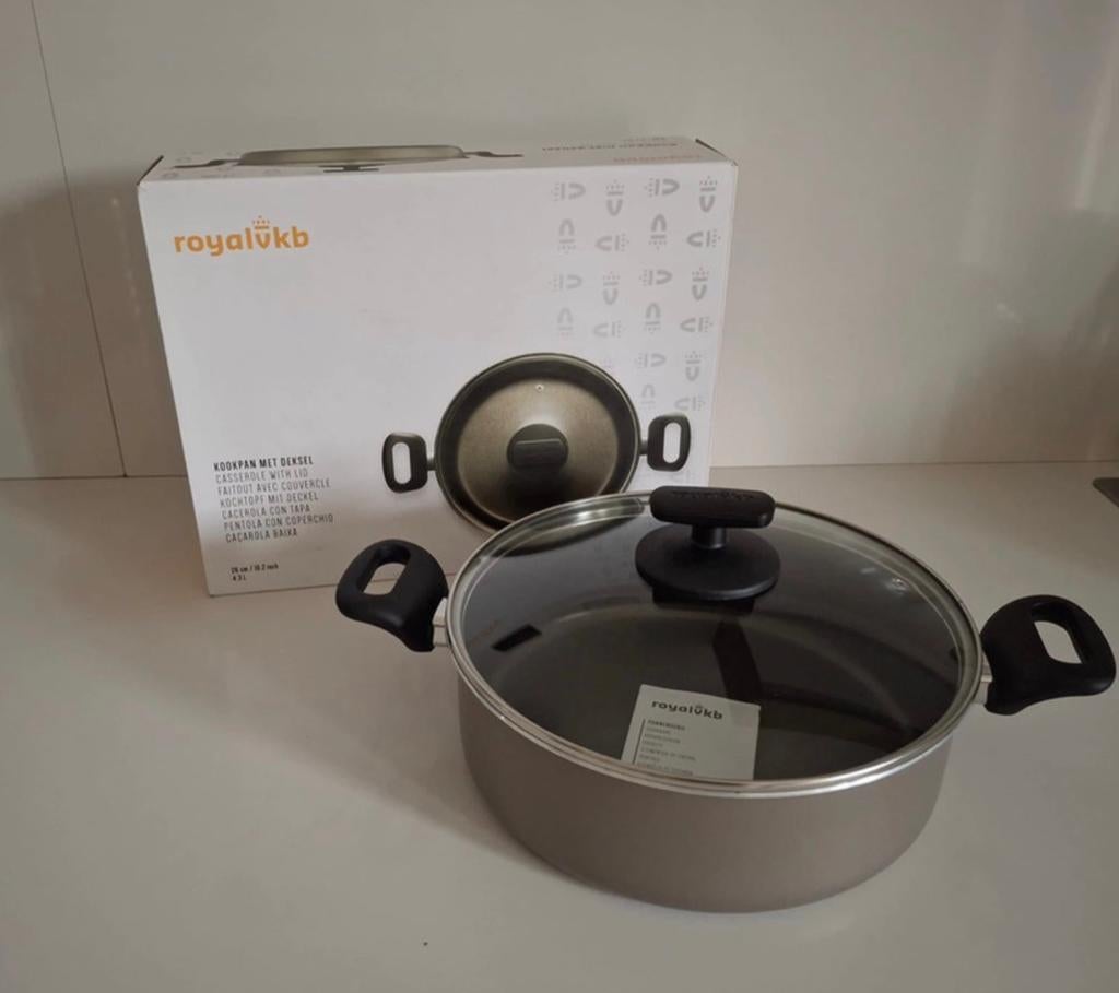 Royal VKB NIEUWE hapjespan, Huis en Inrichting, Ophalen, Nieuw, Rvs, Koekenpan of Braadpan