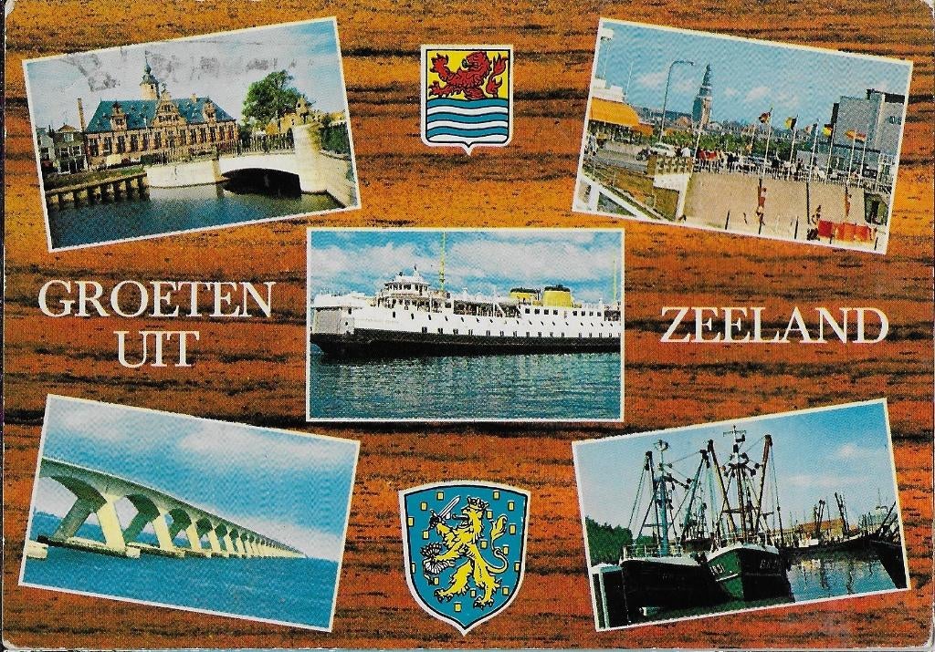 D229 Gelopen ansichtkaart zeeland, Verzenden, 1980 tot heden, Gelopen, Zeeland