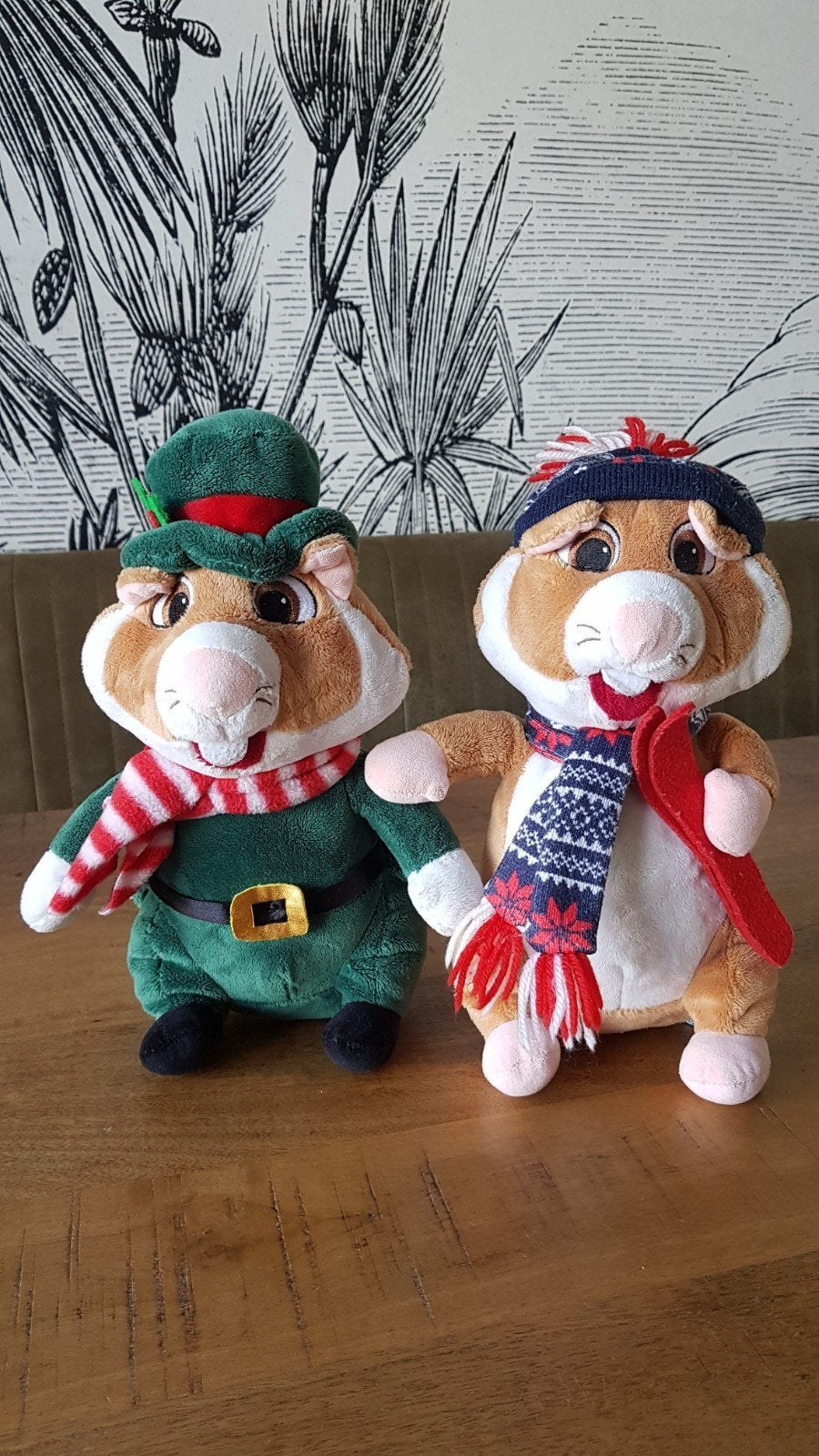 AH kerst hamster knuffels, Ophalen of Verzenden, Zo goed als nieuw, Overige typen