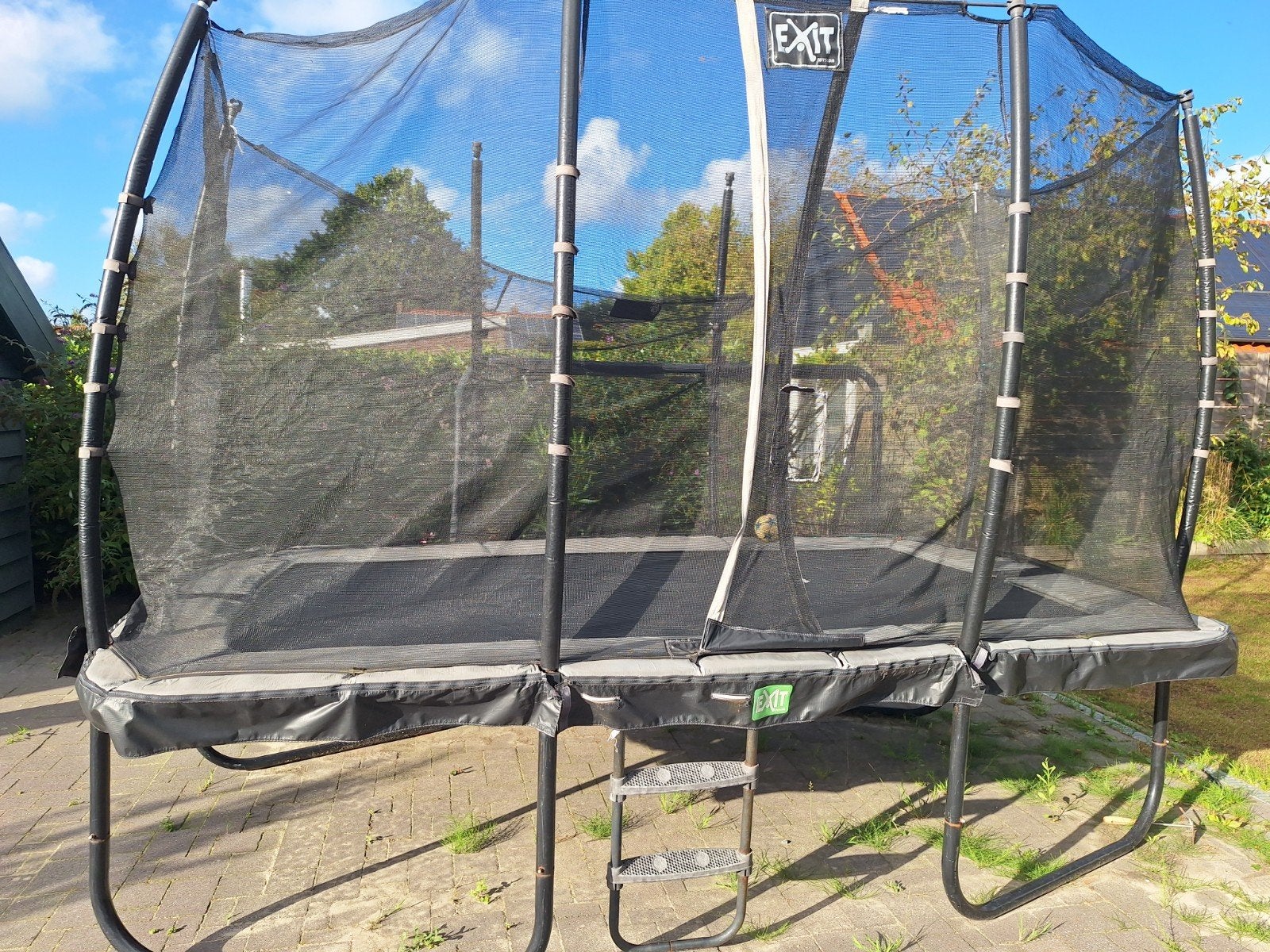 EXIT Trampoline 2.14x3.66, Ophalen, Gebruikt