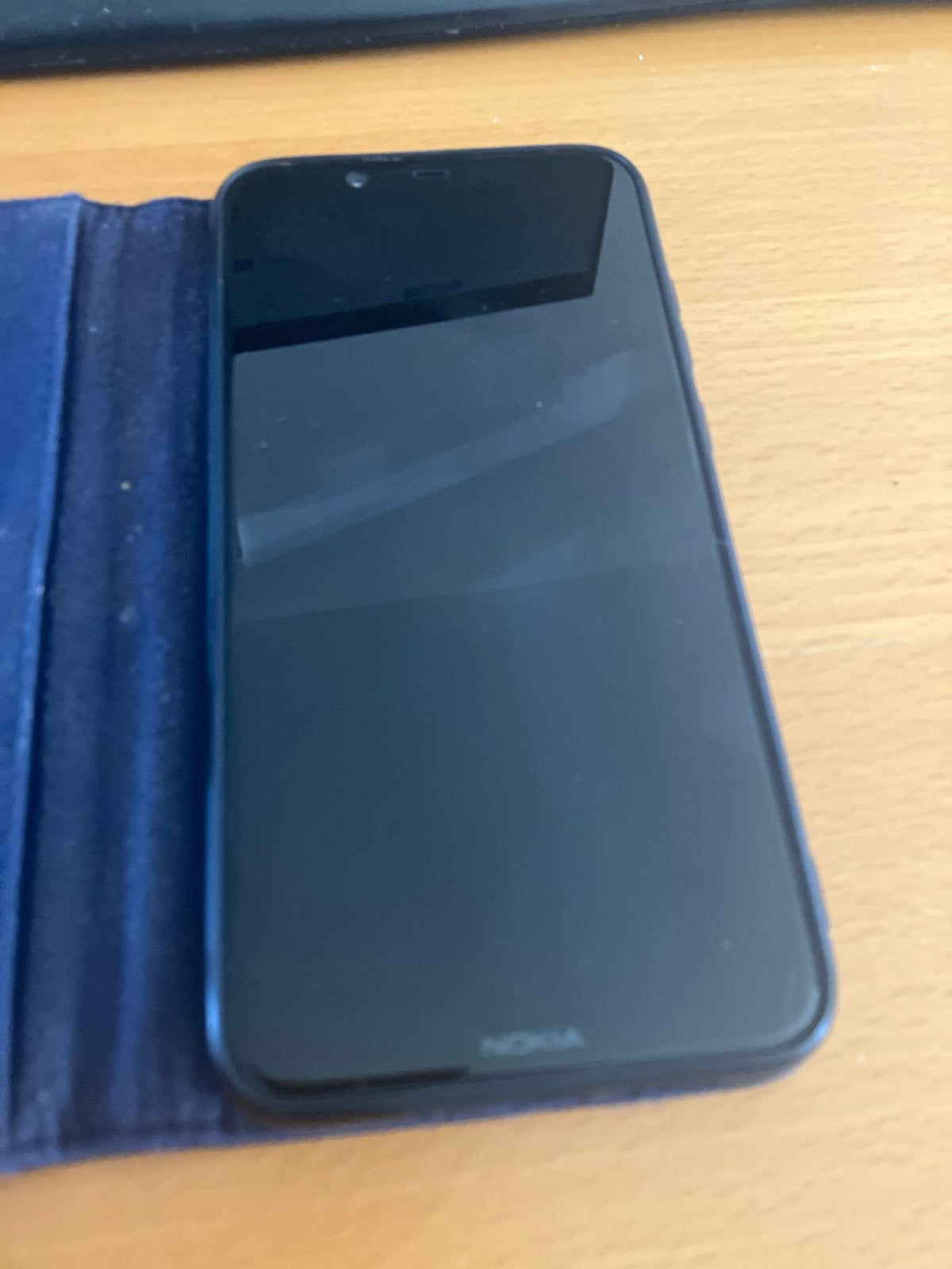 Nokia 8.1 smartphone met hoesje, Gebruikt, Overige modellen, Zwart, Touchscreen