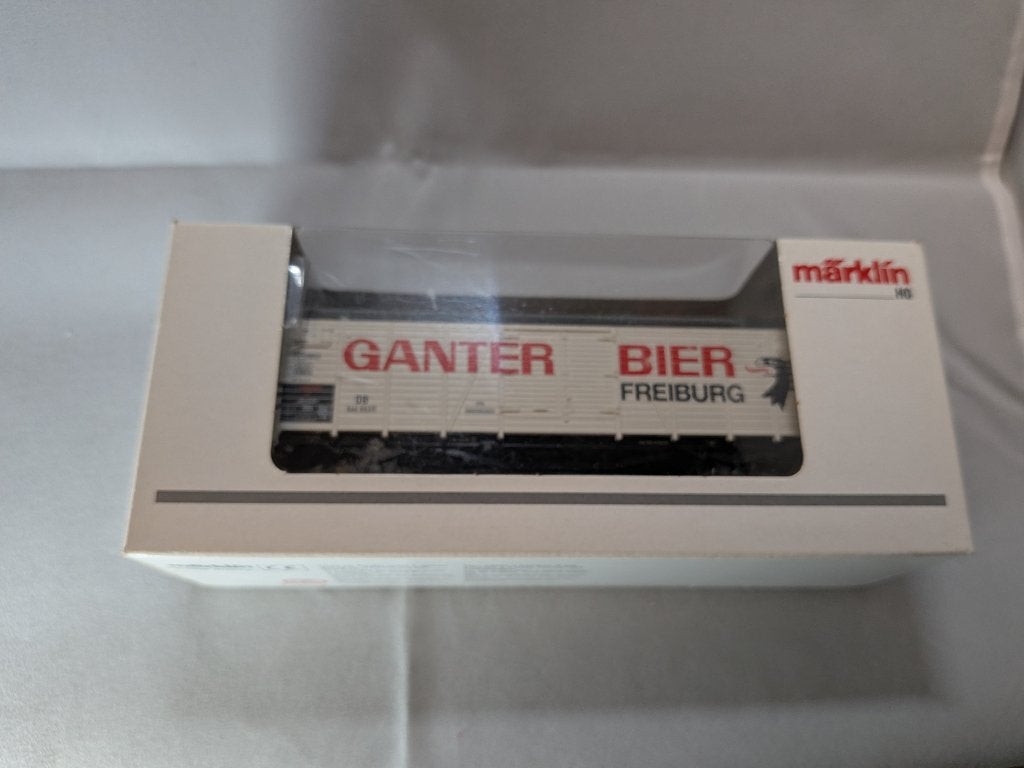 Marklin H0 46201 Insider 2004 “GANTER BIER FREIBURG”, Wisselstroom, Gebruikt, Wagon, Ophalen of Verzenden