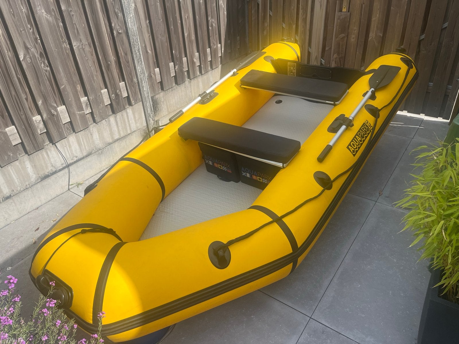 Aquaparx RIB330 rubberboot met Yamaha 3.5 PK buitenboordmoto, Watersport en Boten, Rubberboten, Gebruikt, PVC, Aquaparx, Ophalen