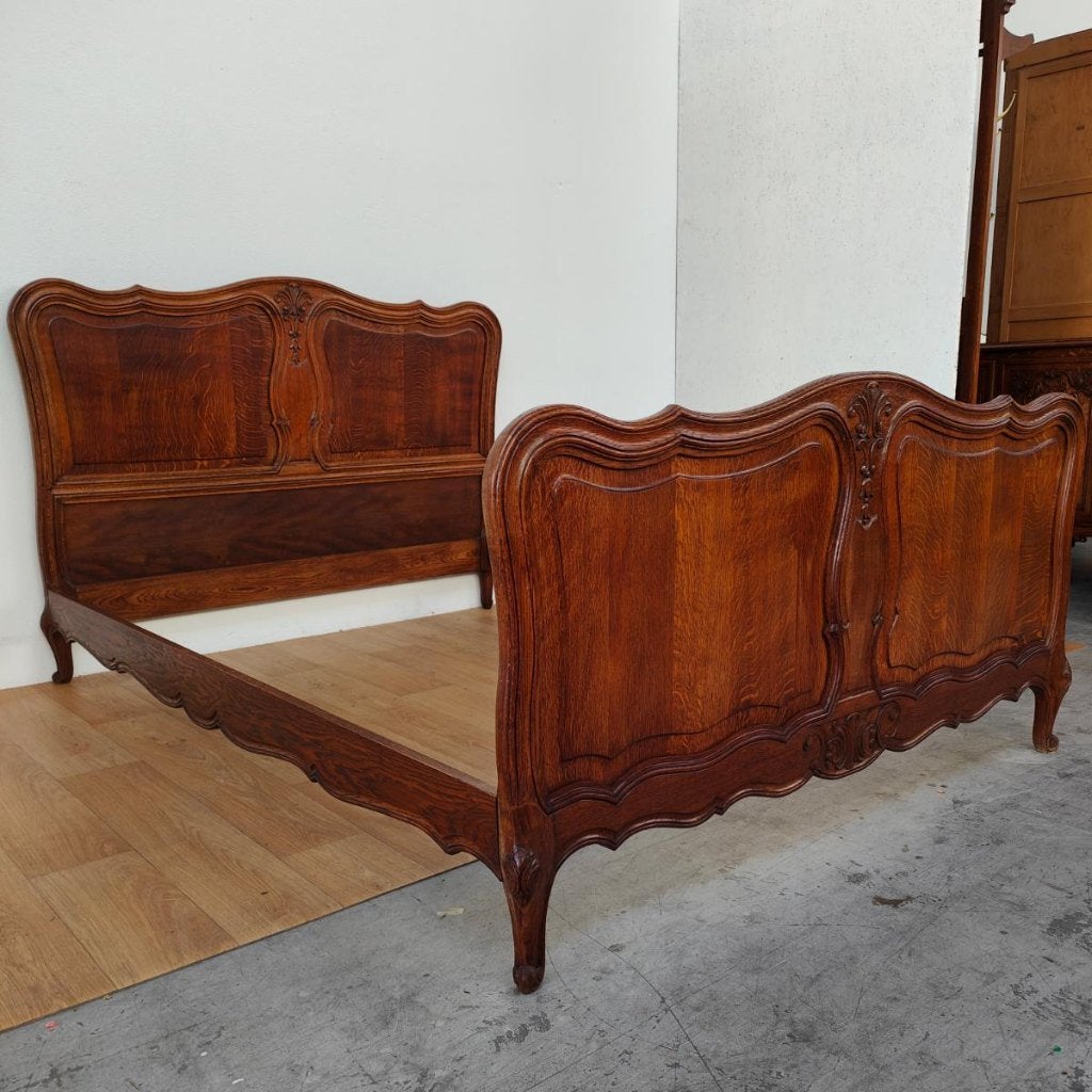Antiek tweepersoonsbed, Brocante bed, ledikant Twijfelaar., Valkenswaard, Gebruikt, Info@flashbackfurniture.nl, Flashback Furniture