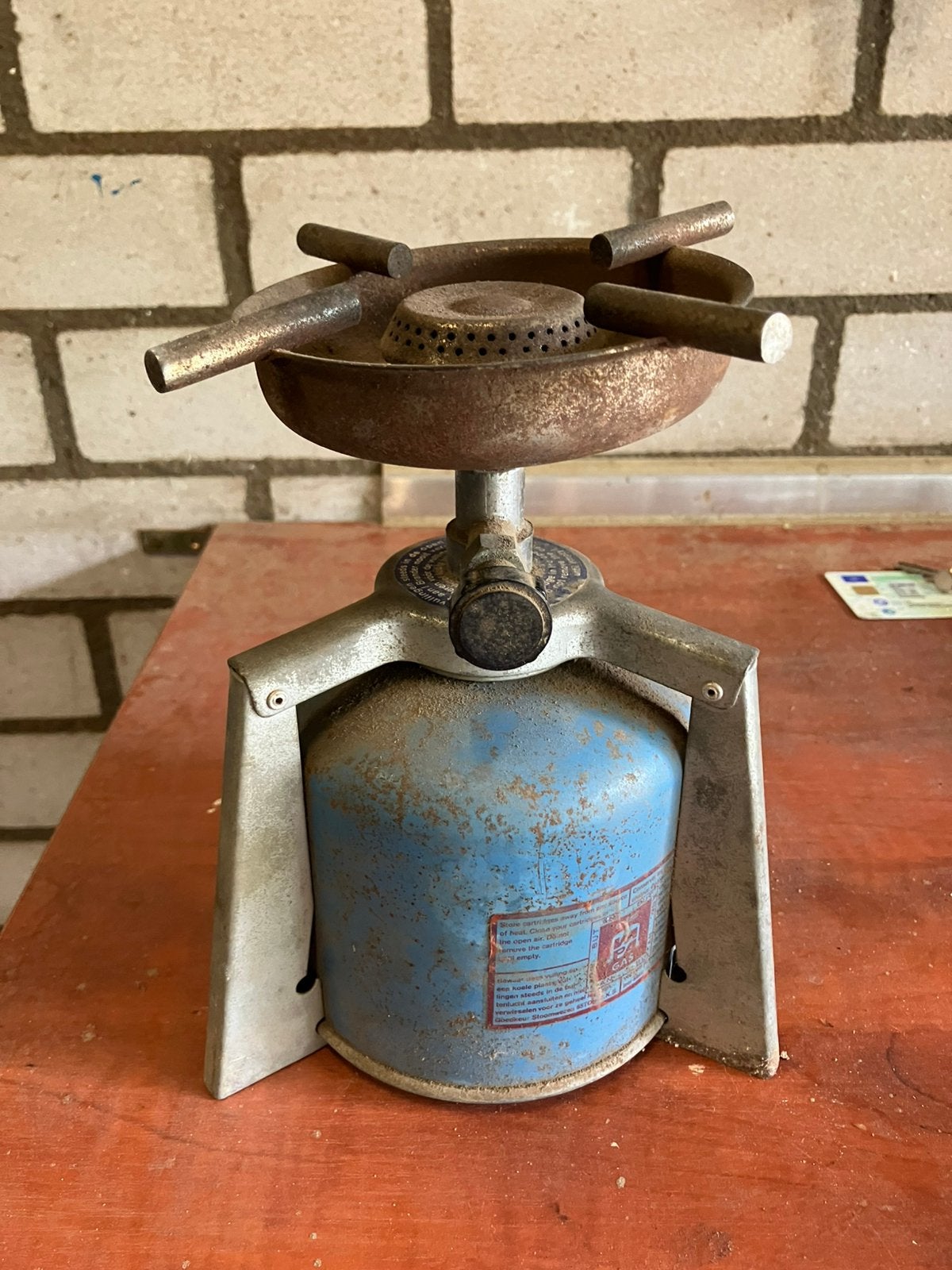 Vintage gasstel, Caravans en Kamperen, Ophalen, Gebruikt