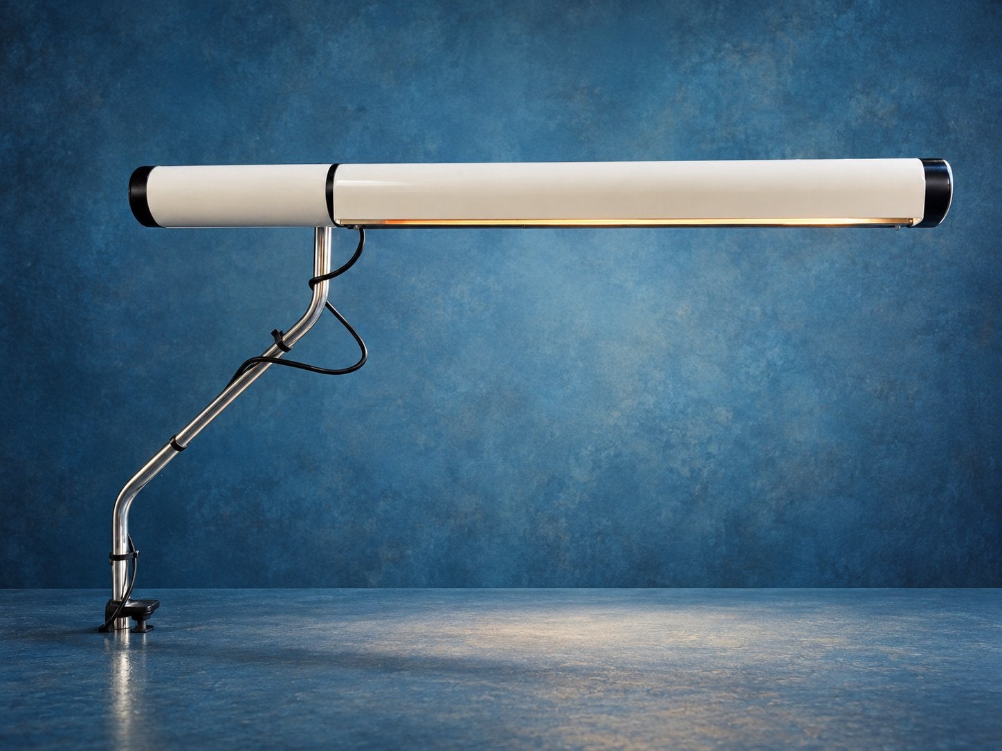Vintage design architecten bureaulamp met buis, Bureaulamp, Vintage, Ophalen of Verzenden, Zo goed als nieuw