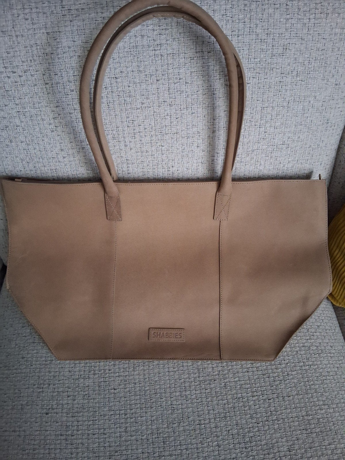 Nieuwe prachtige leren damestas Shabbies lichtbruin, Ophalen of Verzenden, Nieuw, Bruin, Shopper