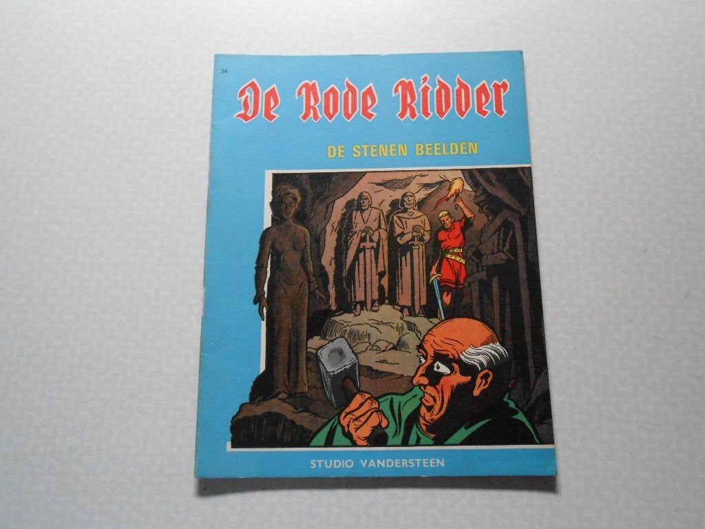 Rode ridder 34 De stenen beelden 1967 1 ste druk., Willy Vandersteen, Eén stripboek, Ophalen of Verzenden, Zo goed als nieuw