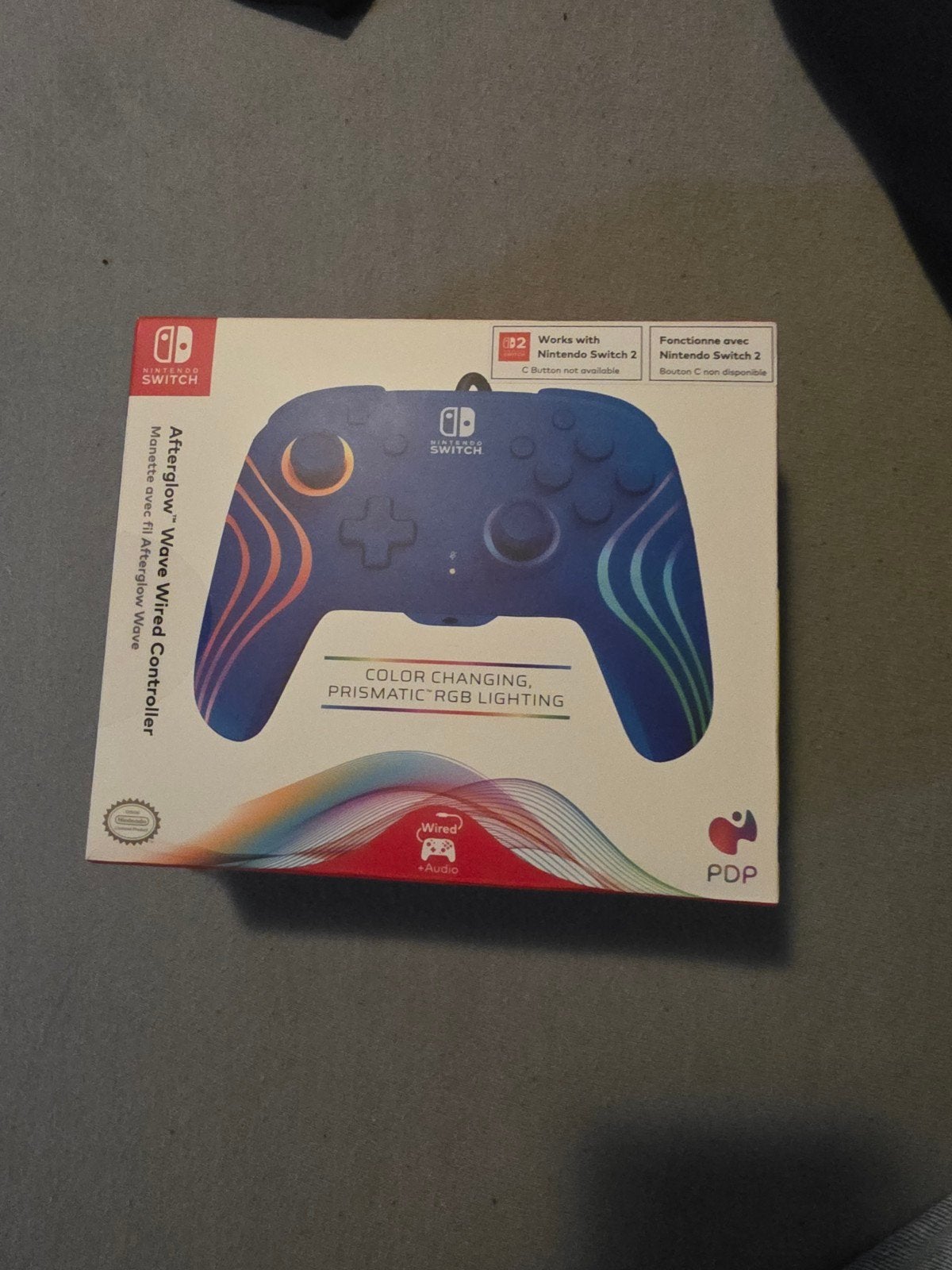 PDP Afterglow Wave Wired Controller Nintendo Switch, Ophalen of Verzenden, Zo goed als nieuw, Met 1 controller