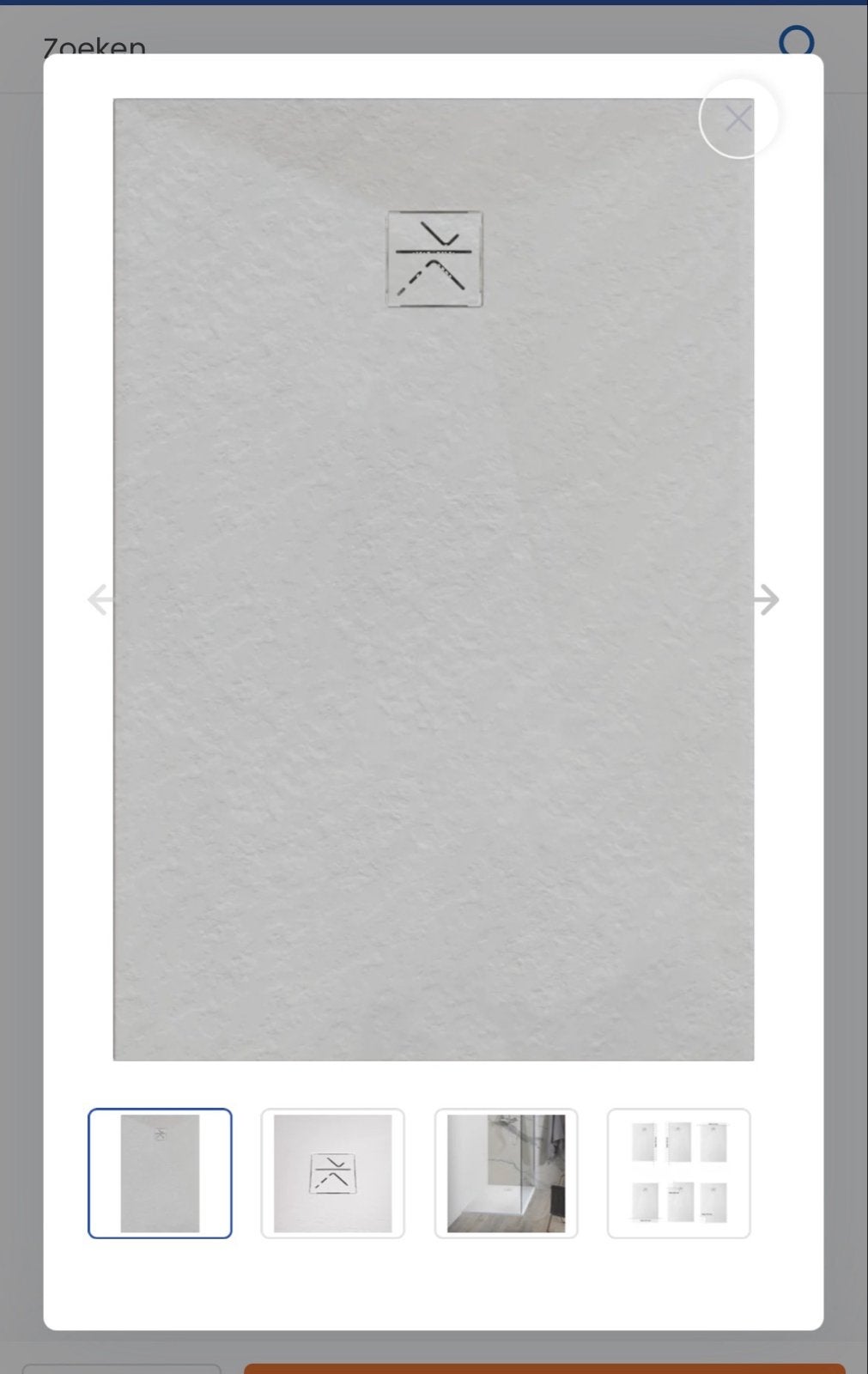 Nieuwe douchebak 120x80 cm inclusief sifon, Doe-het-zelf en Verbouw, Sanitair, Ophalen, Nieuw, Douche