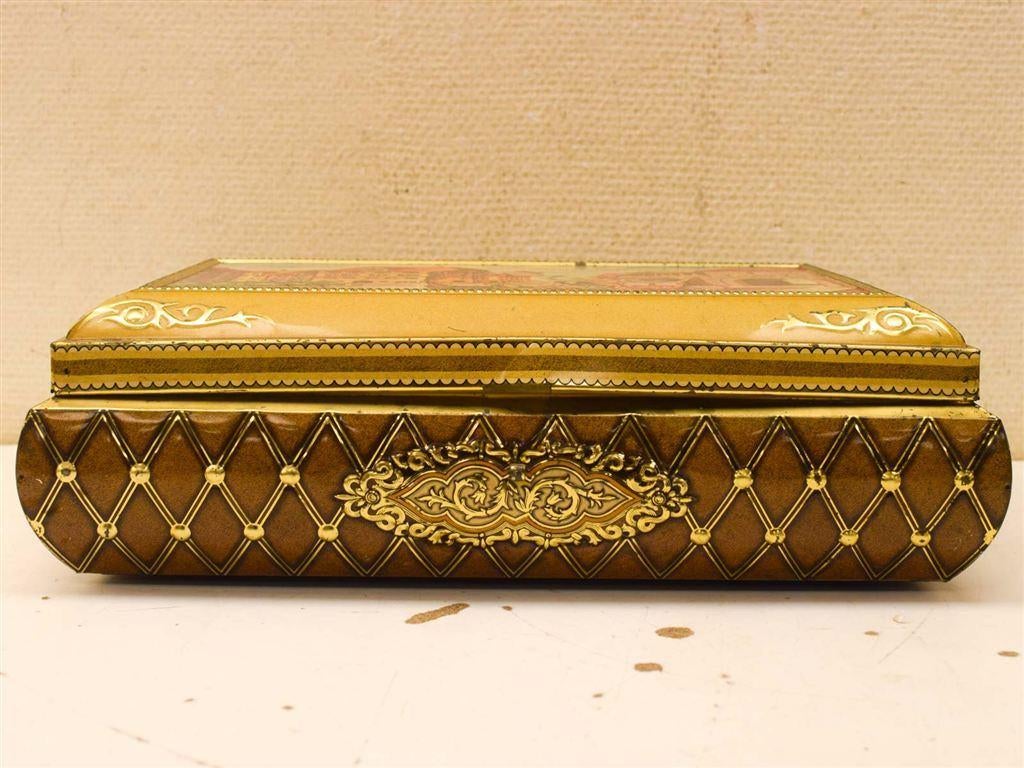 Vintage Blikken Koektrommel 51639, Verzamelen, Blikken, Ophalen of Verzenden, Gebruikt, Koek(jes)