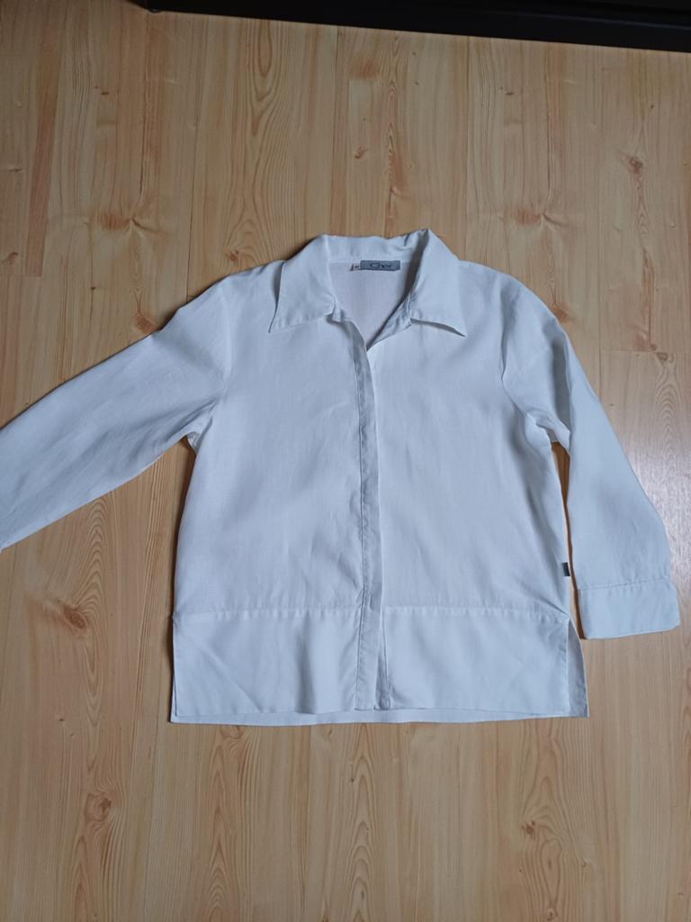 Cher linnen blouse maat XL, Kleding | Dames, Wit, Maat 42/44 (L), Zo goed als nieuw, Cher