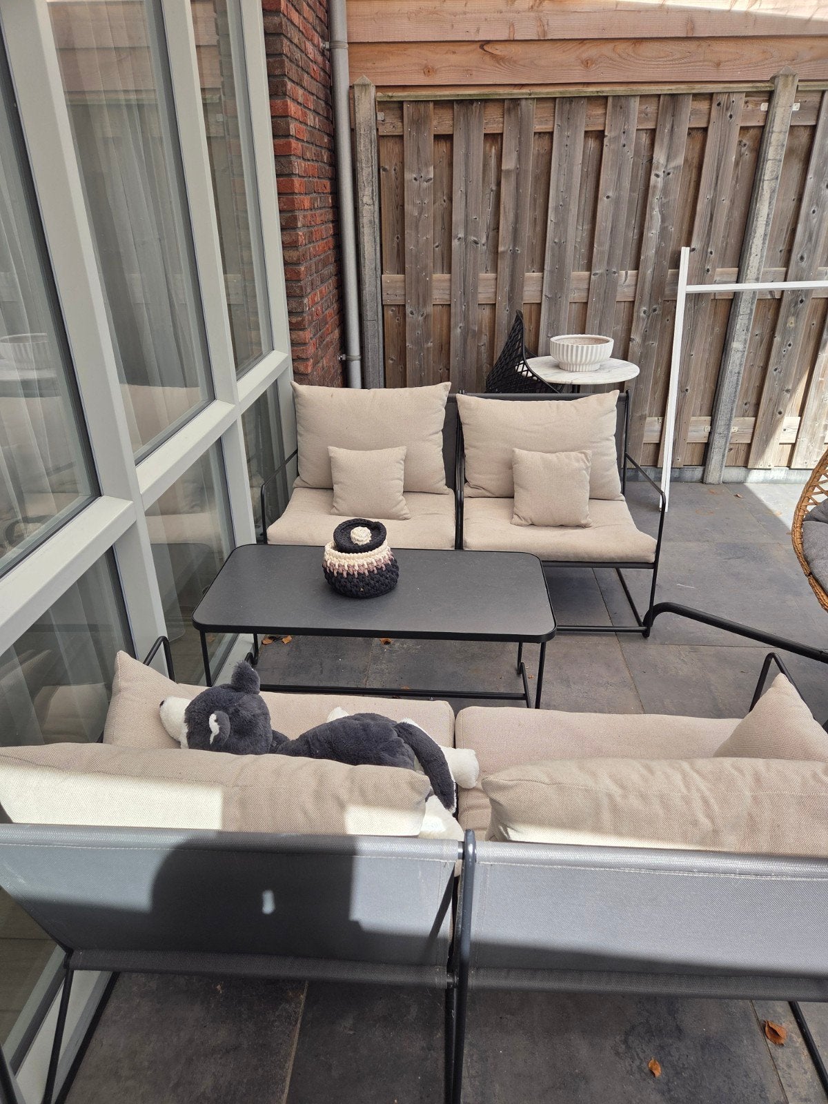 Nous Living Tuinset - Goede Staat, Ophalen, 4 zitplaatsen, Gebruikt, Aluminium