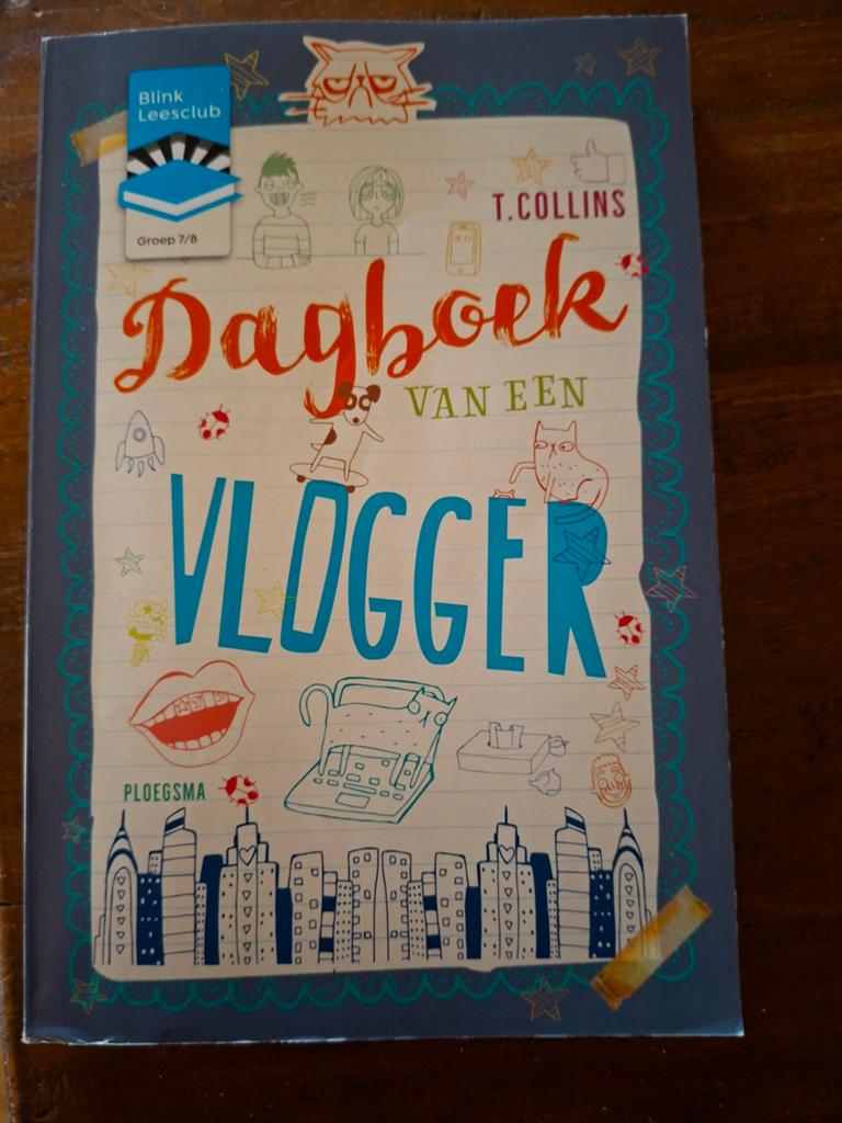 Dagboek van een Vlogger - T. Collins (Blink Leesclub), Boeken, Ophalen of Verzenden, Zo goed als nieuw, Overige onderwerpen, T. Collins