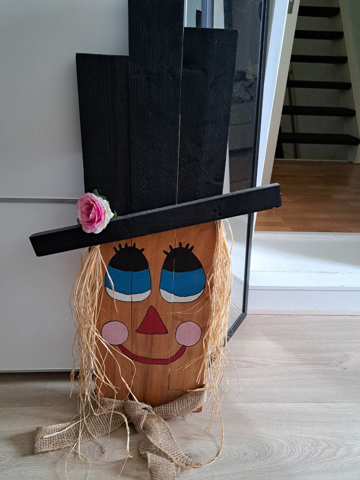 Decoratie pop, Ophalen, Hout, Gebruikt, Meerkleurig