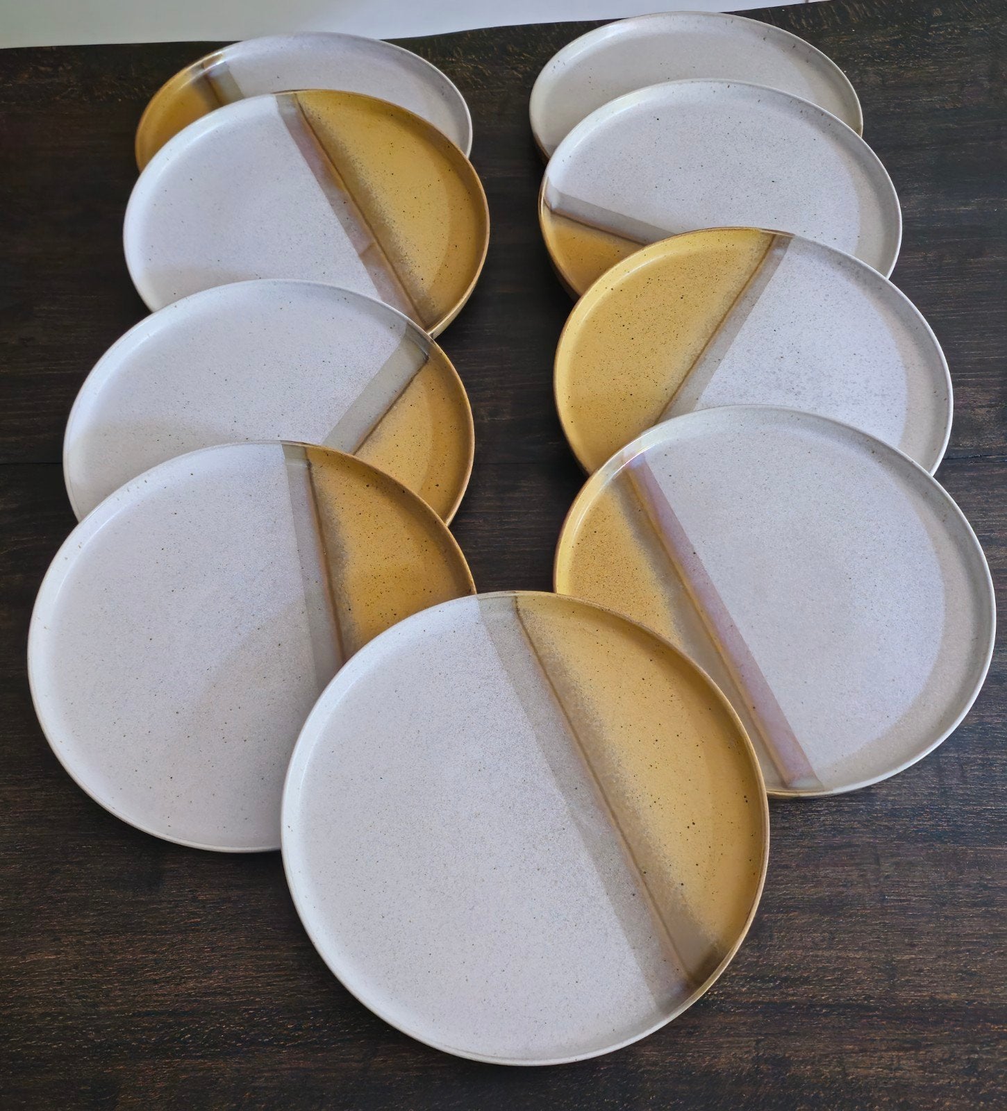 Set van 9 aardewerk borden, Ophalen, Zo goed als nieuw, Bord(en), Overige stijlen