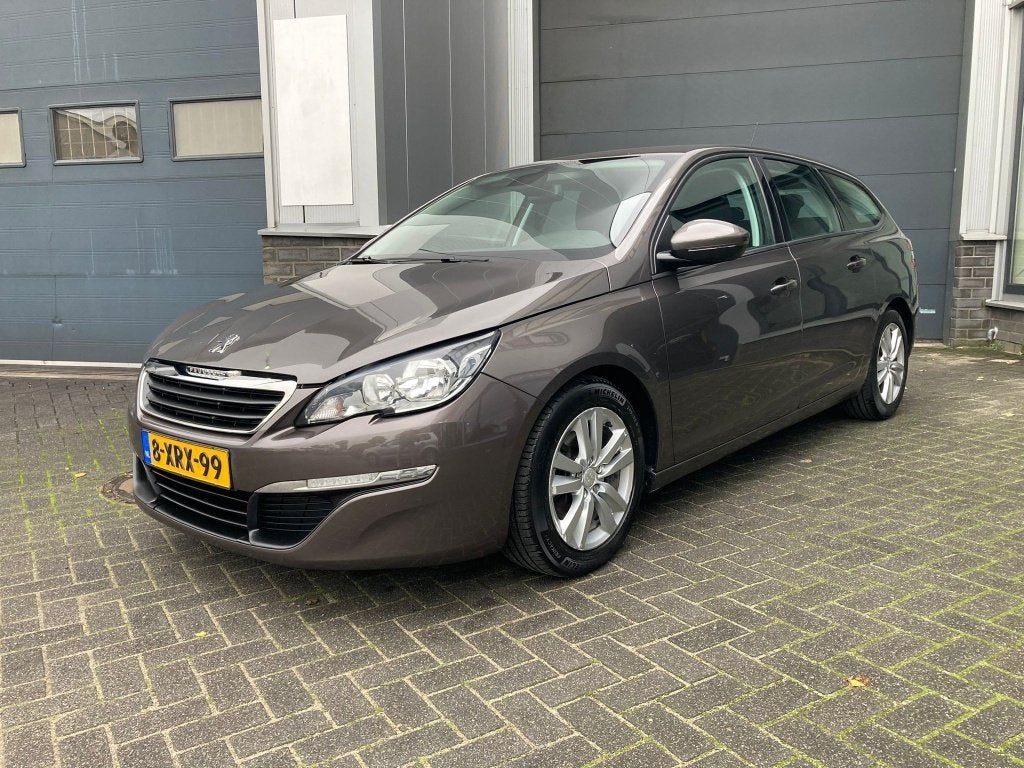 Peugeot 308 1.6 Hdi 68KW SW 2014 Grijs, Auto's, Peugeot, Stof, Zwart, 4 cilinders, Bruin