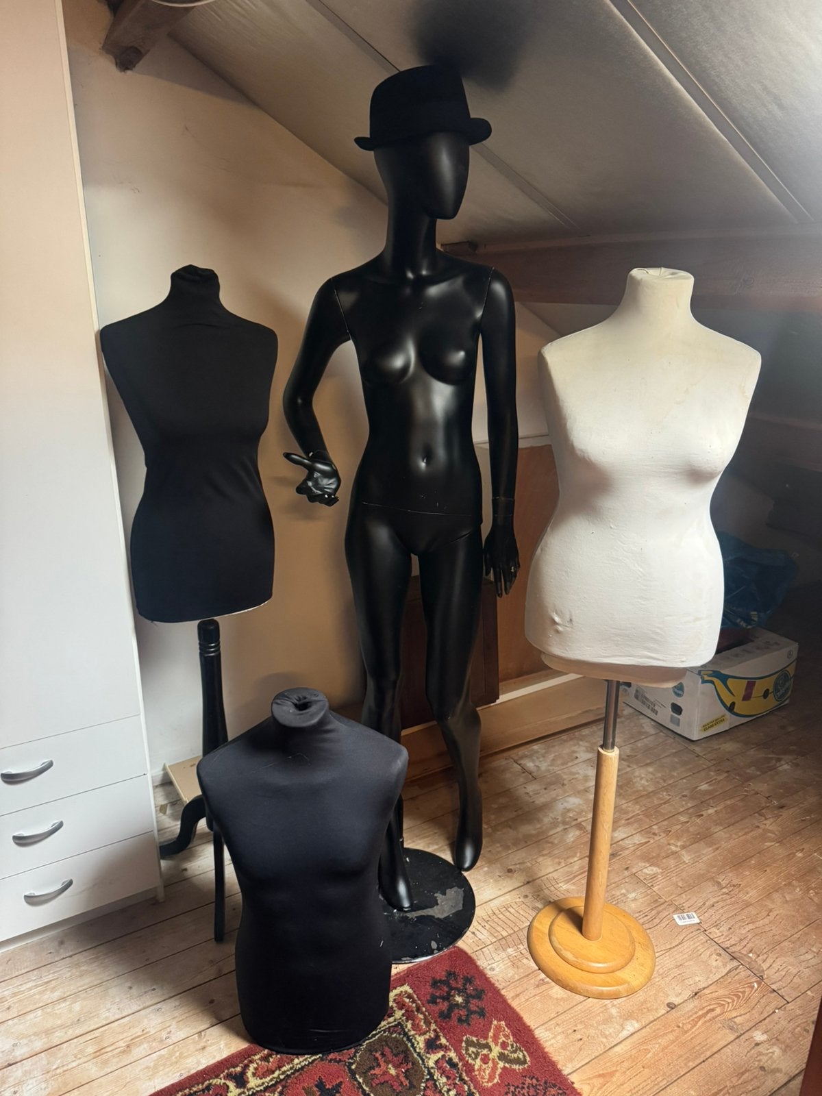 Paspop torso man zwart, Ophalen of Verzenden, Zo goed als nieuw