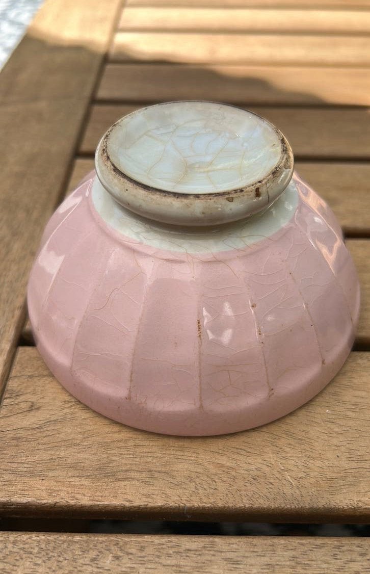 Franse roze spoelkom, Ophalen of Verzenden