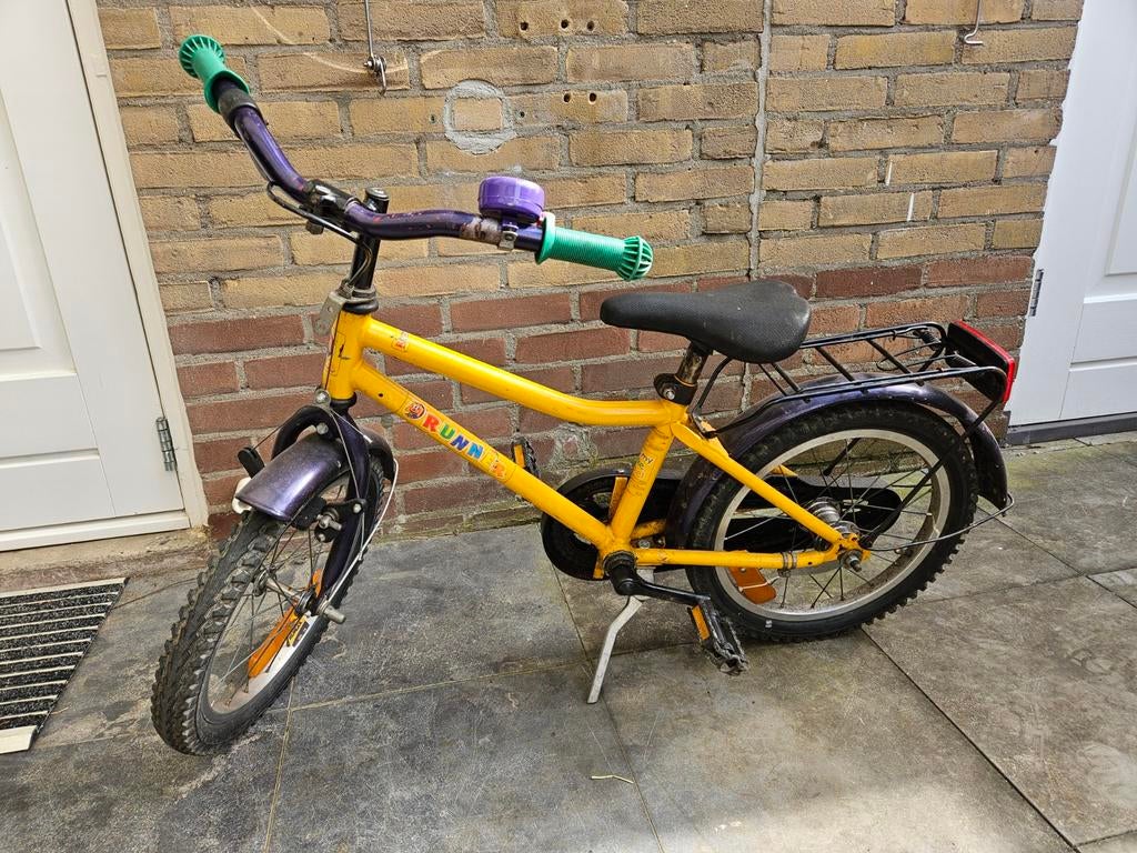 Kinderfiets 16 inch, Ophalen, Gebruikt, Terugtraprem, 16 tot 20 inch