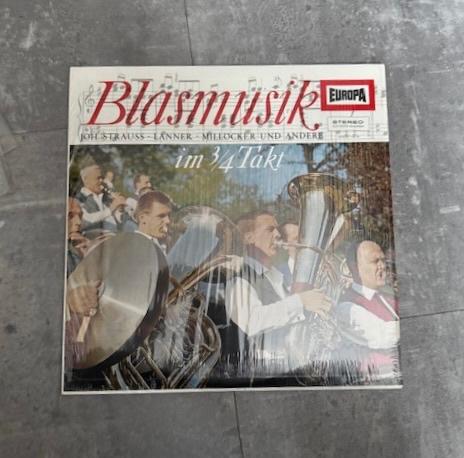 LP Blasmusik - Johan Strauss, in 3/4 takt, Gebruikt, Overige typen, Inclusief binnenhoes, Ophalen of Verzenden
