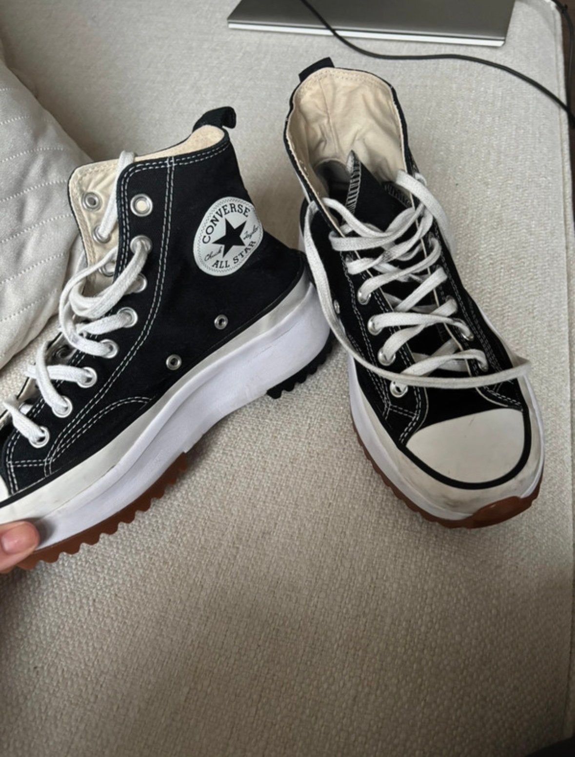 Converse Run Star Hike High Top Zwart - Maat 39, Ophalen of Verzenden, Zo goed als nieuw, Zwart, Sneakers of Gympen