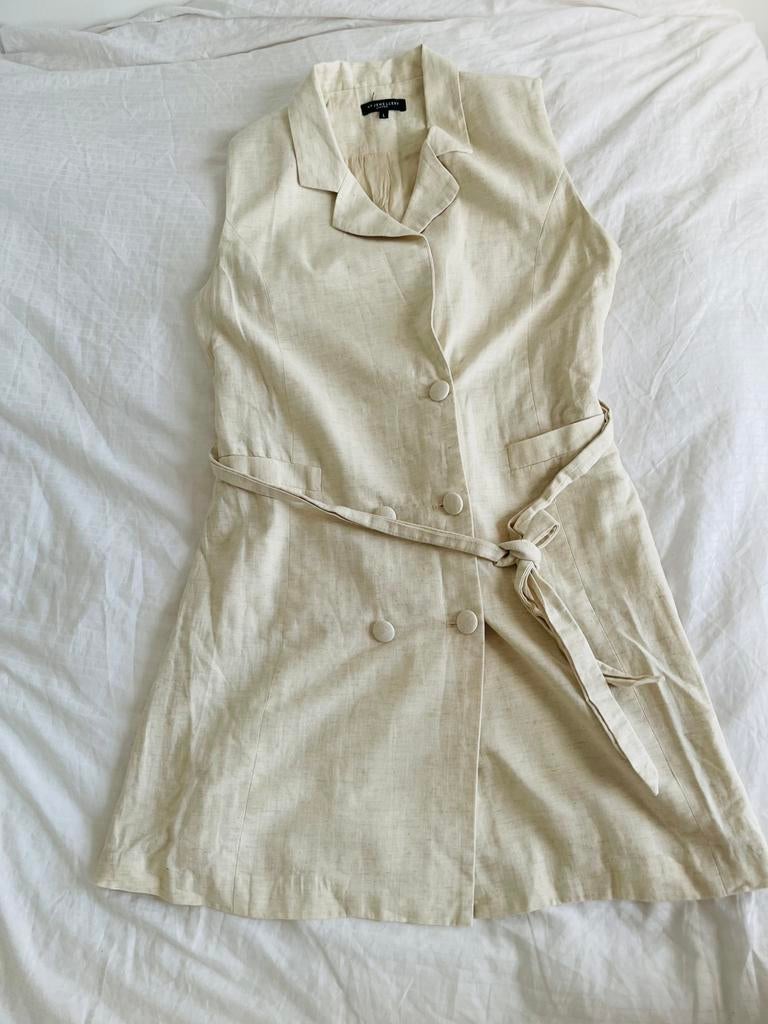 Casual dress, Kleding | Dames, Ophalen of Verzenden, Zo goed als nieuw, Maat 42/44 (L), Beige