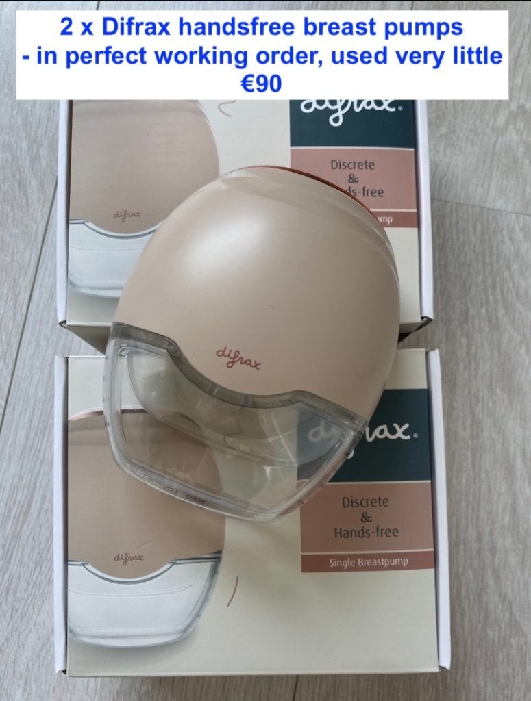 Difrax handsfree borstkolf (x2), Difrax, Verzenden, Borstkolf, Zo goed als nieuw