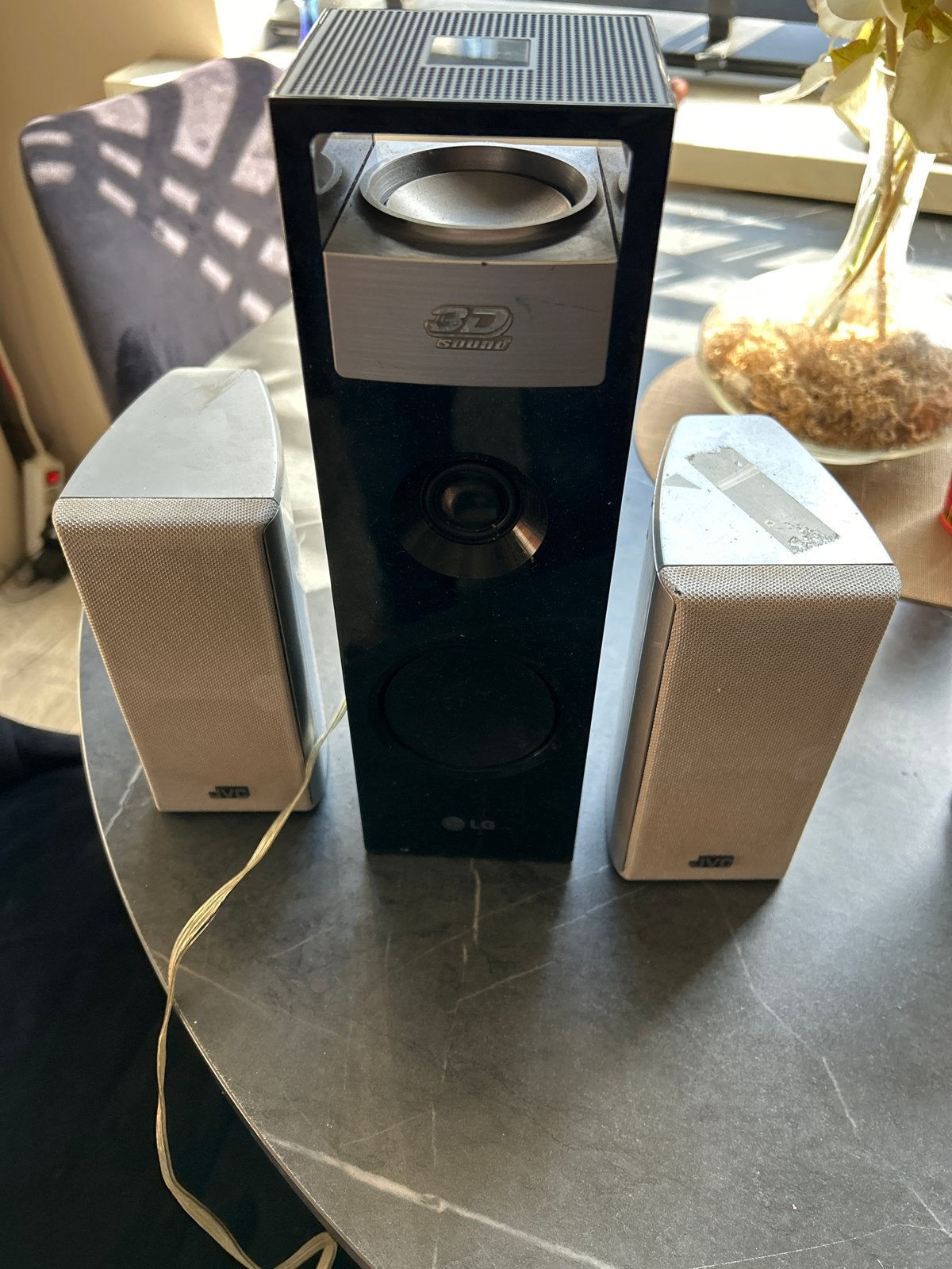 LG 3D Sound Speaker met JVC Satelliet speakers, Ophalen of Verzenden, Gebruikt, Speakerset, Jamo