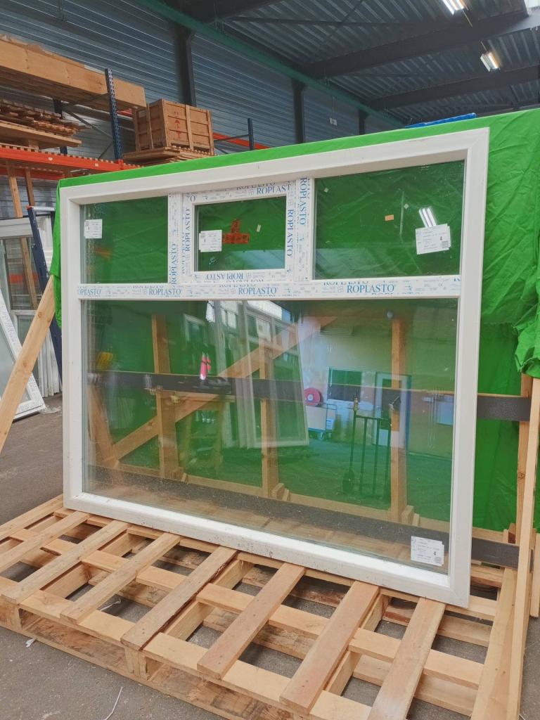 Kunststof Vvvk kozijn  b220 x h180,5 cm Wit  -2236-, Doe-het-zelf en Verbouw, Kozijnen en Schuifpuien, Niet ingevuld, Kunststof