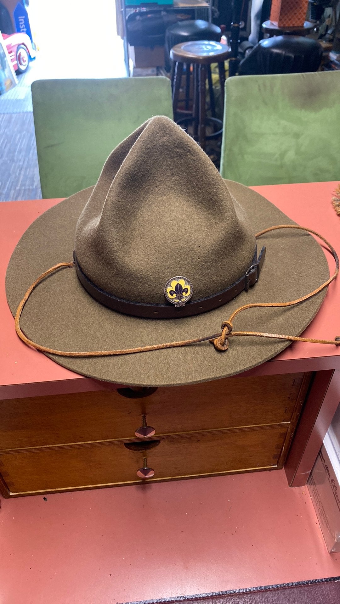 Vintage scout hoed nieuw orgineel, Ophalen of Verzenden, Zo goed als nieuw