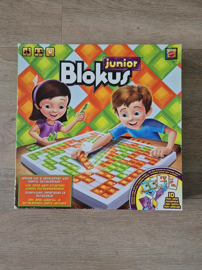 Blokus Junior Bordspel - Strategisch Denkspel voor Kinderen, Een of twee spelers, Ophalen of Verzenden, Mattel