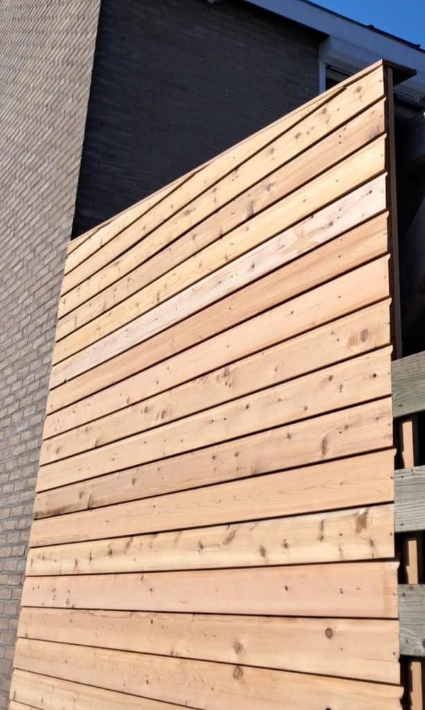 Western Red Cedar-rabatdelen-channelsiding-schutting-gevel, Tuin en Terras, Palen, Balken en Planken, Nieuw, Planken, 250 cm of meer